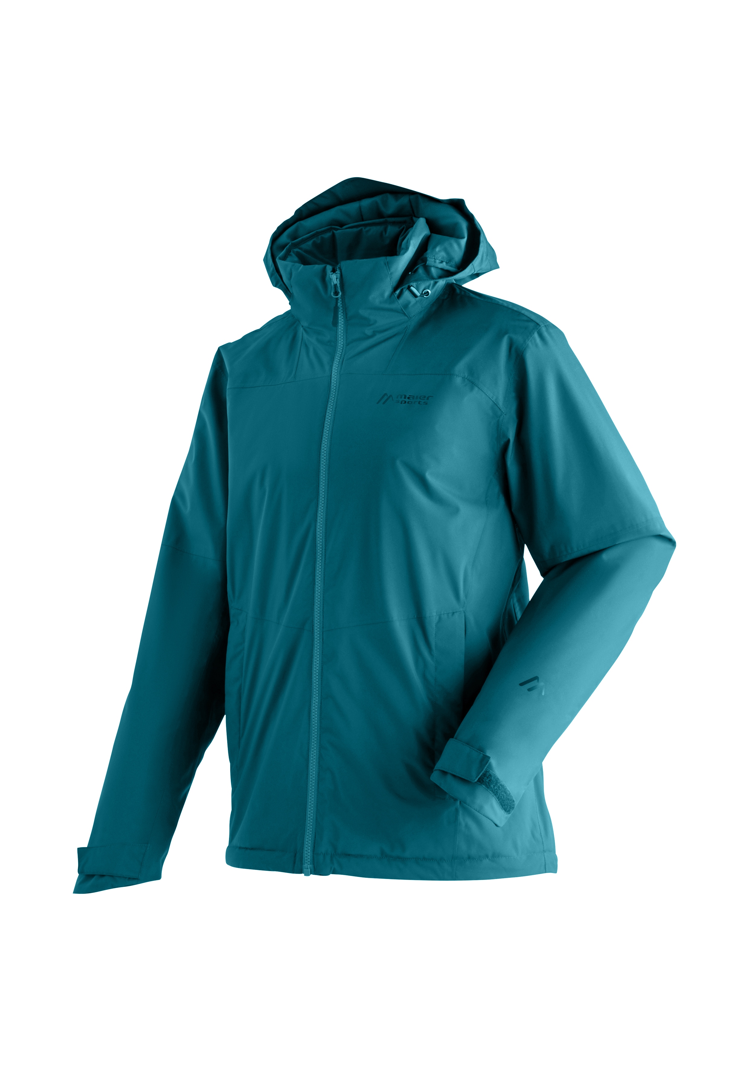 Maier Sports Regenjacke "Metor Therm Rec M" warme Herren Jacke mit Kapuze, Winterjacke wasserdicht atmungsaktiv