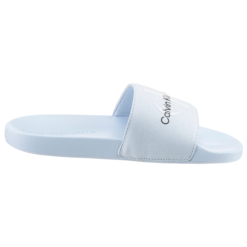 Calvin Klein Jeans Badepantolette »FANNY SLIDE MONOGRAM«