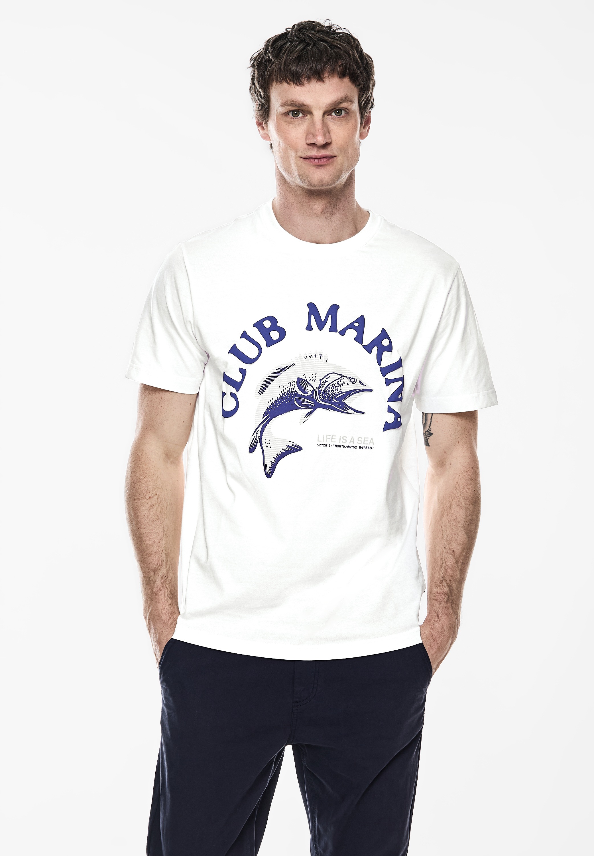 STREET ONE MEN T-Shirt, aus reiner Baumwolle