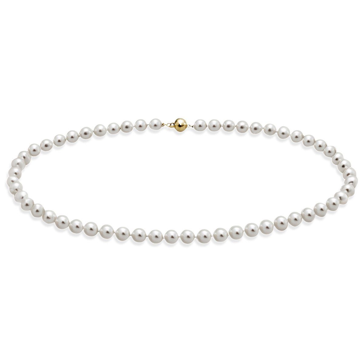 goldmaid Collier Perle 585/- Gelbgold 56 Süßwasserperlen