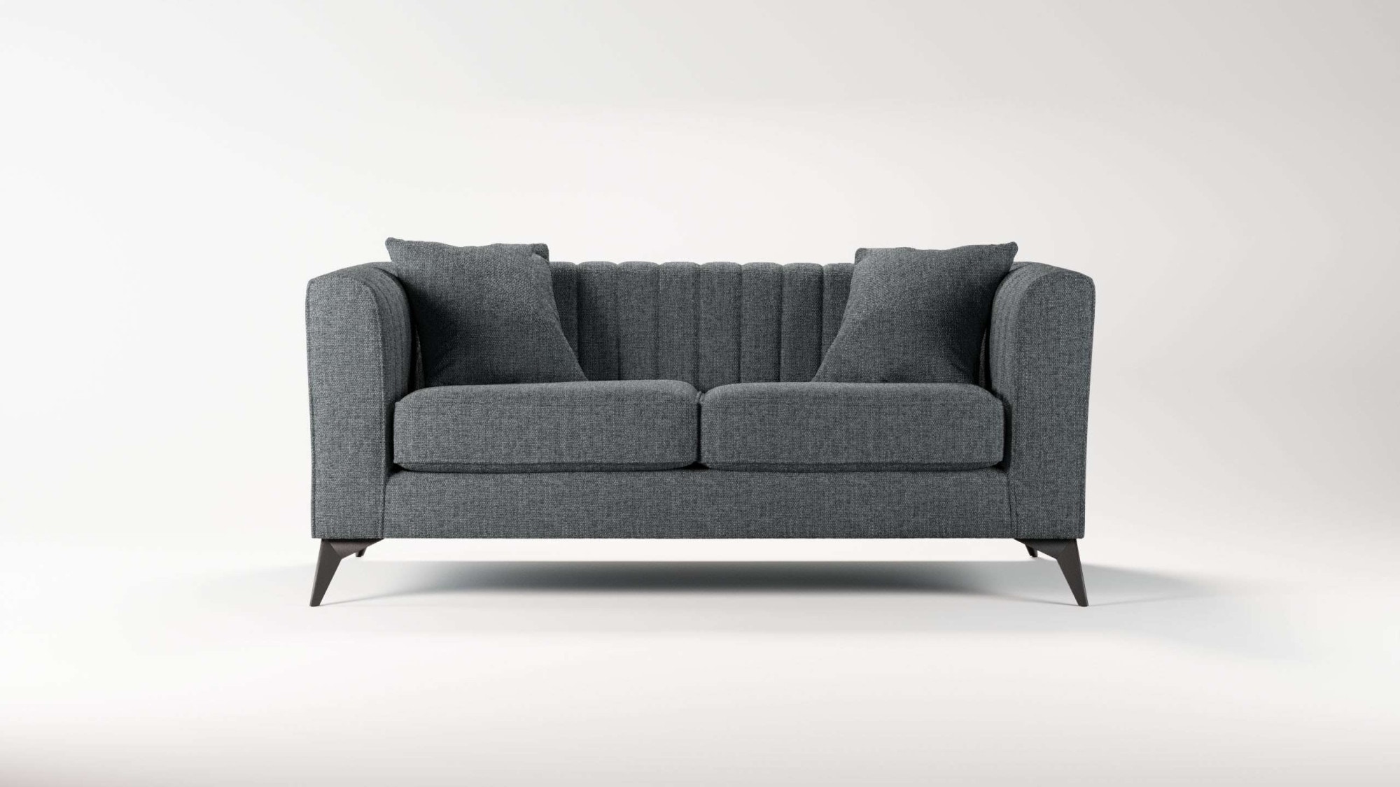 Places of Style 2-Sitzer »MATTHEW elegantes Designsofa, Maße B/T/H: 170/86/74 cm«, Steppung im Rücken, lose Sitzkissen, incl. Zierkissen