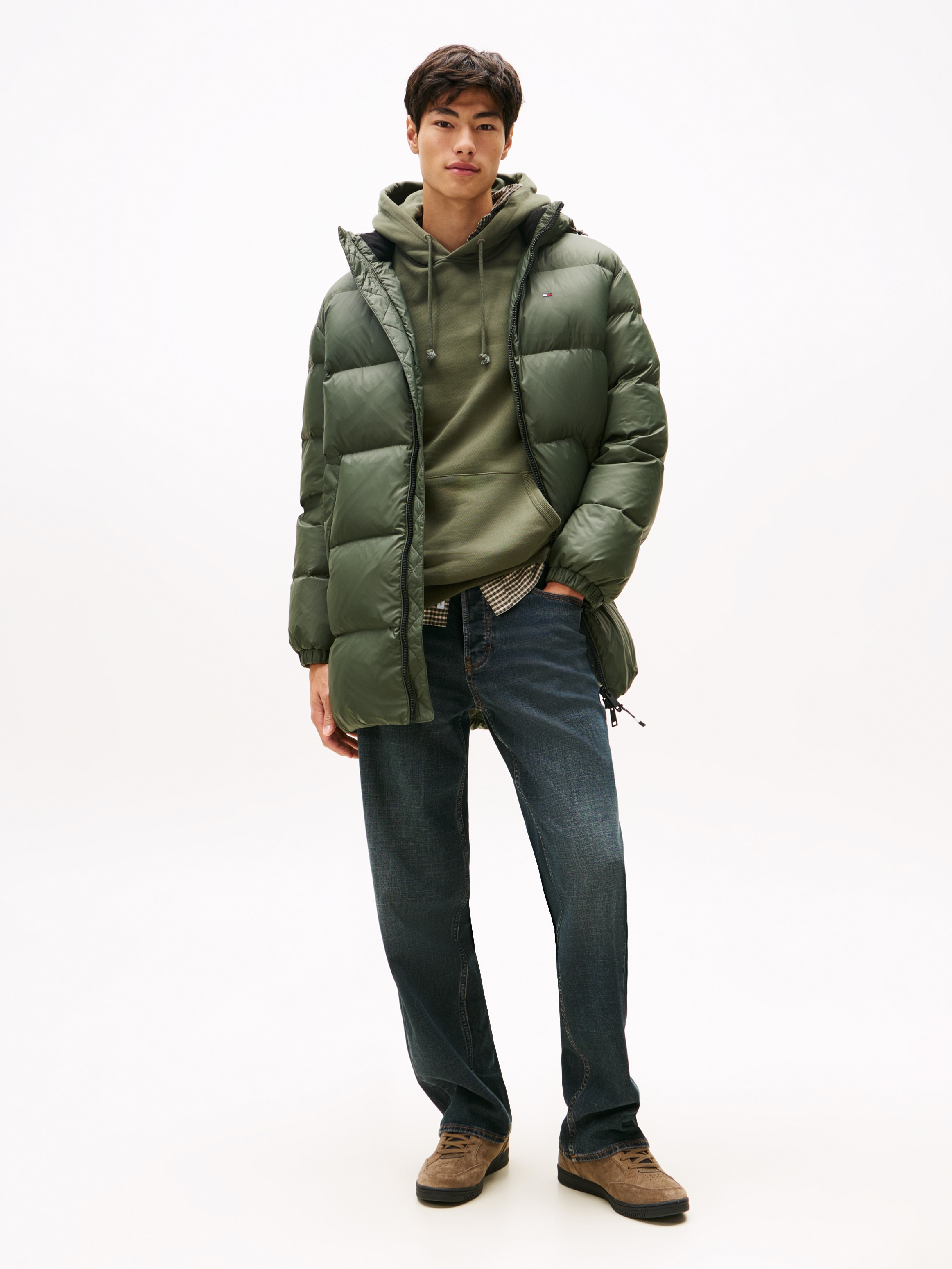 Tommy Jeans Steppjacke "TJM ESSENTIAL DOWN PARKA" mit Kapuze Daunenjacke, Ü günstig online kaufen
