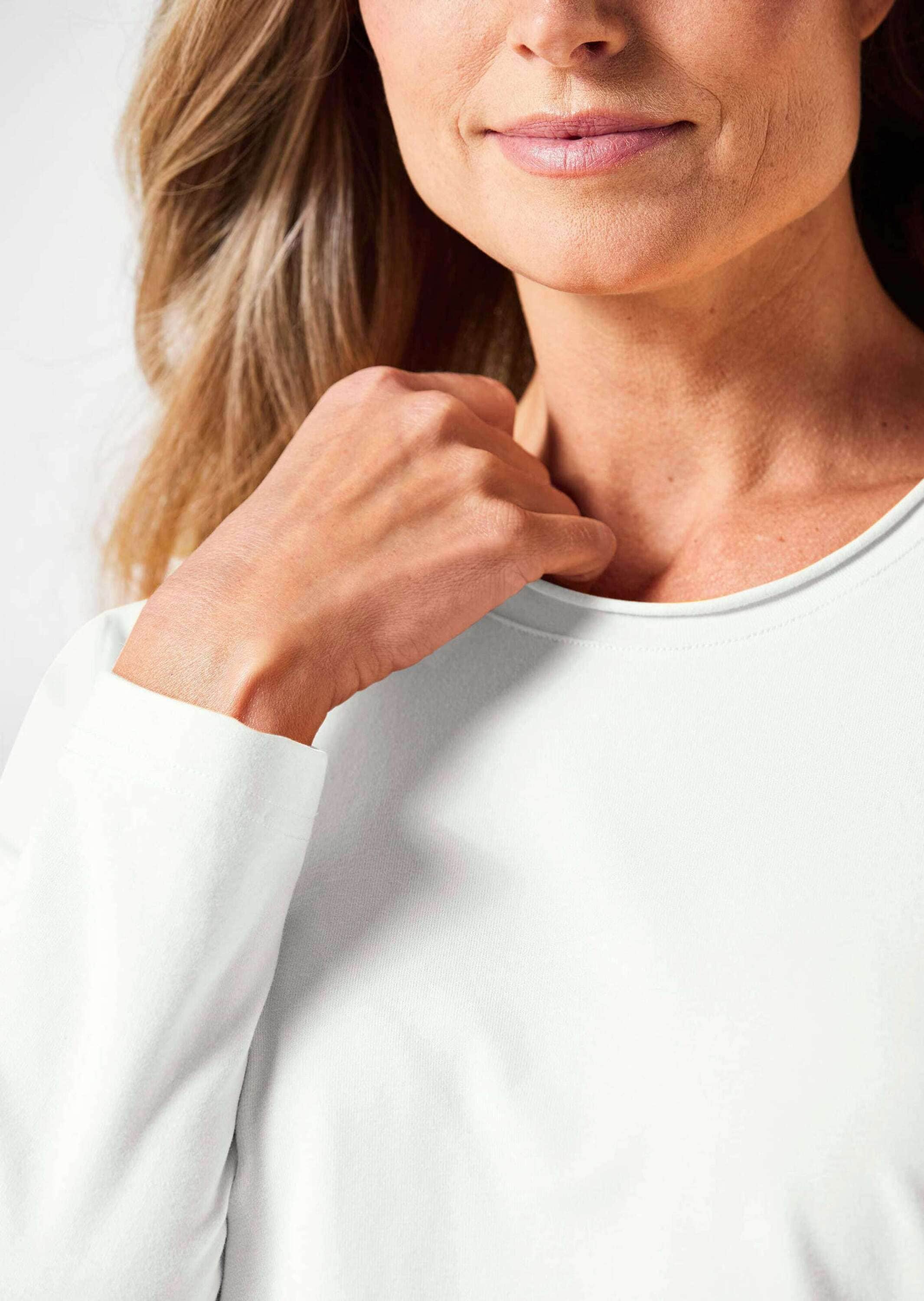 GOLDNER Longpullover »Shirt T-Shirt mit Rundhals«