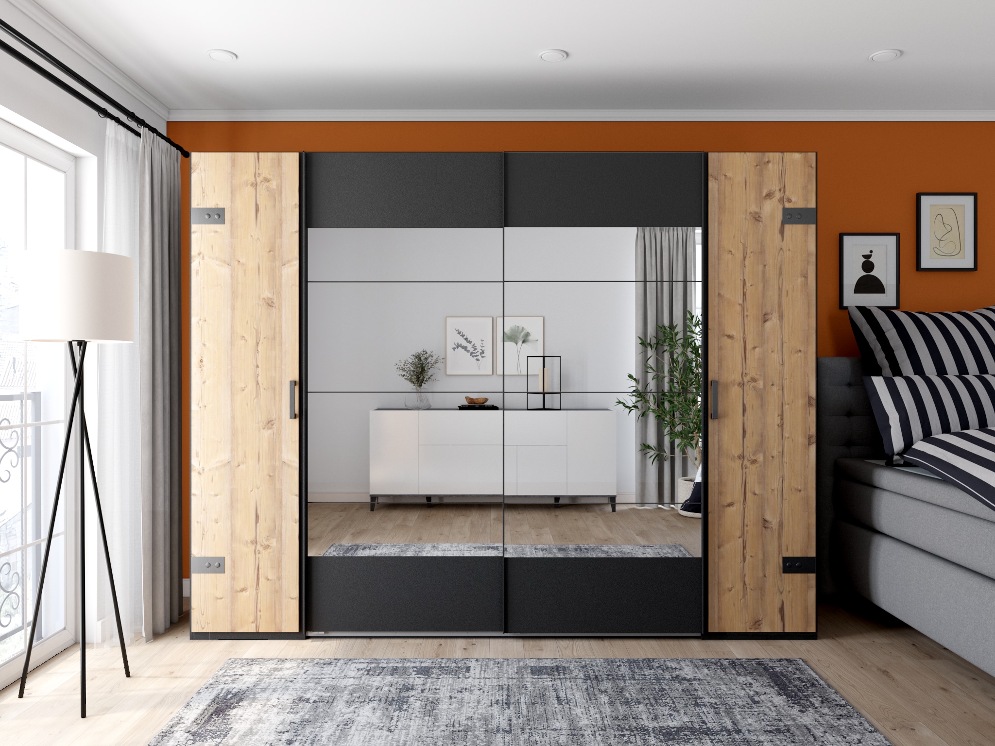 my home Teppich »Hamsa« rechteckig 9 mm Höhe dezenter Glanz, Schrumpf-Garn-Effekt, im Vintage-Look, dichte Qualität