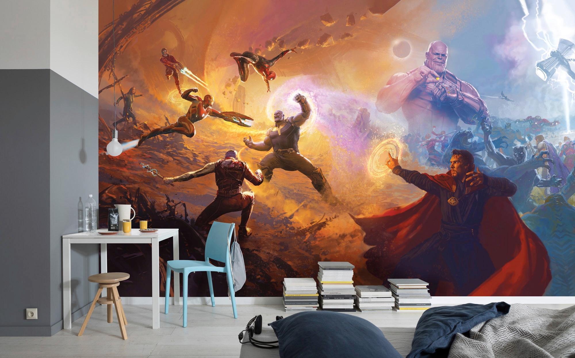 Komar Vliestapete »Avengers Epic Battles Two Worlds«, 500x280 cm (Breite x Höhe)