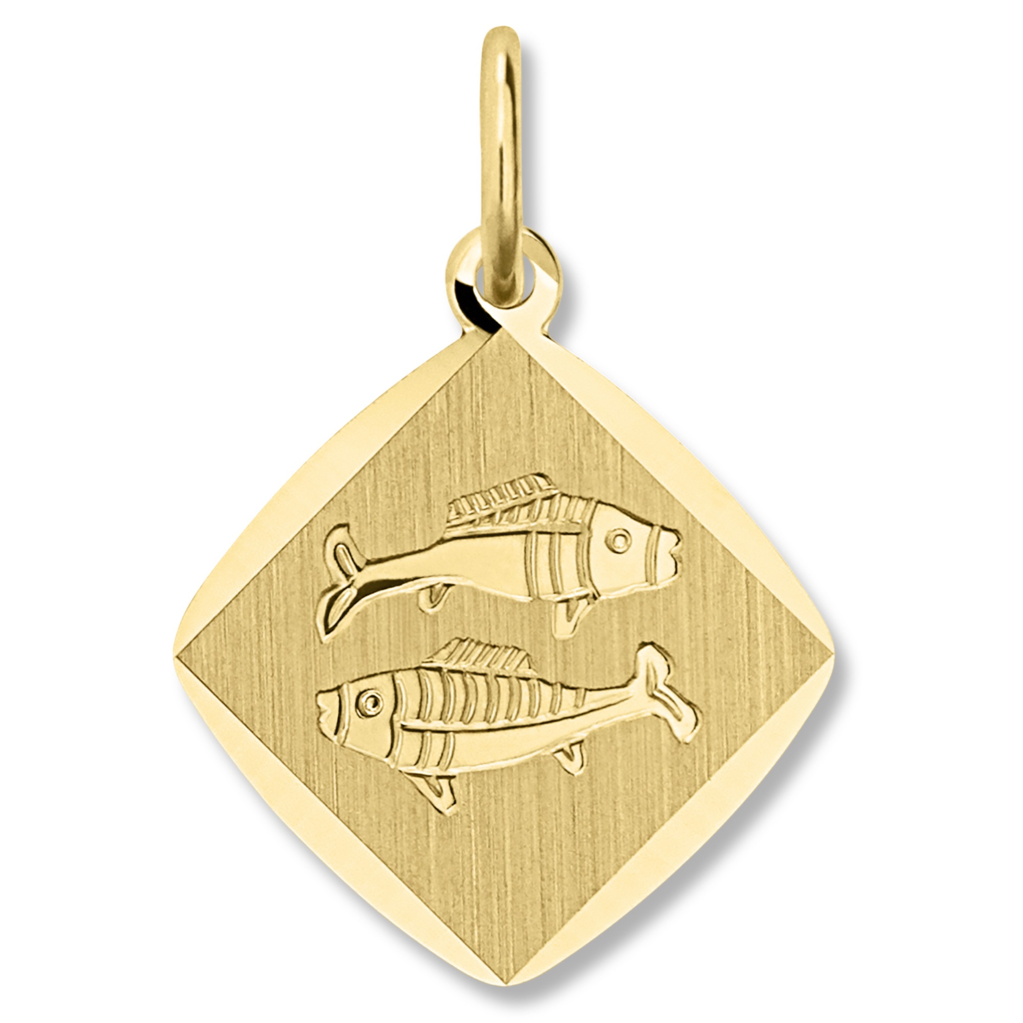 Sternzeichenanhänger ONE ELEMENT "Fische Sternzeichen Anhänger aus 333 Gelbgold", gold, Schmuckanhänger, Damen, Fische, Gelbgold 333 Gold, Gelbgold 333, Gold, Ihr persönliches Sternzeichen – ein besonderes Geschenk mit Bedeutung