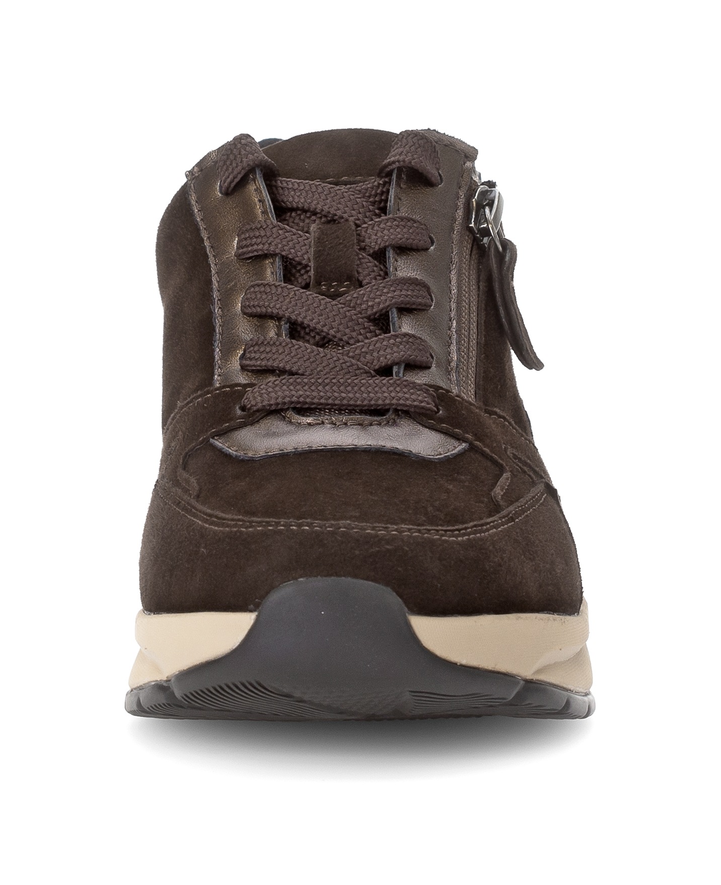 Gabor Rollingsoft Keilsneaker, Schnürer, Halbschuh, Freizeitschuh mit zusätzlichem Reißverschluss