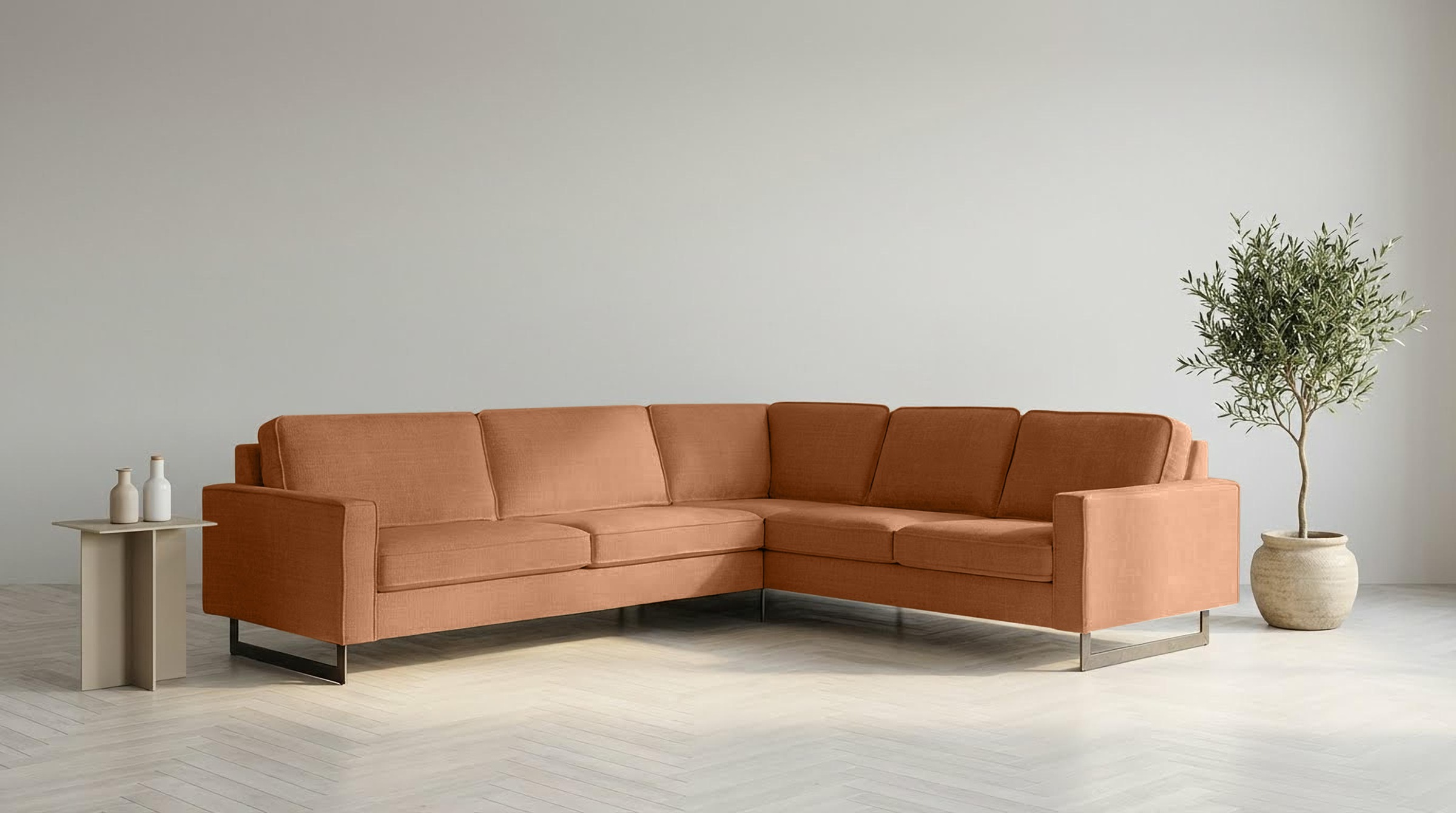 Home affaire Ecksofa "Pinto, XXL, 250/290 cm, langer Schenkel, Ottomane" Co günstig online kaufen