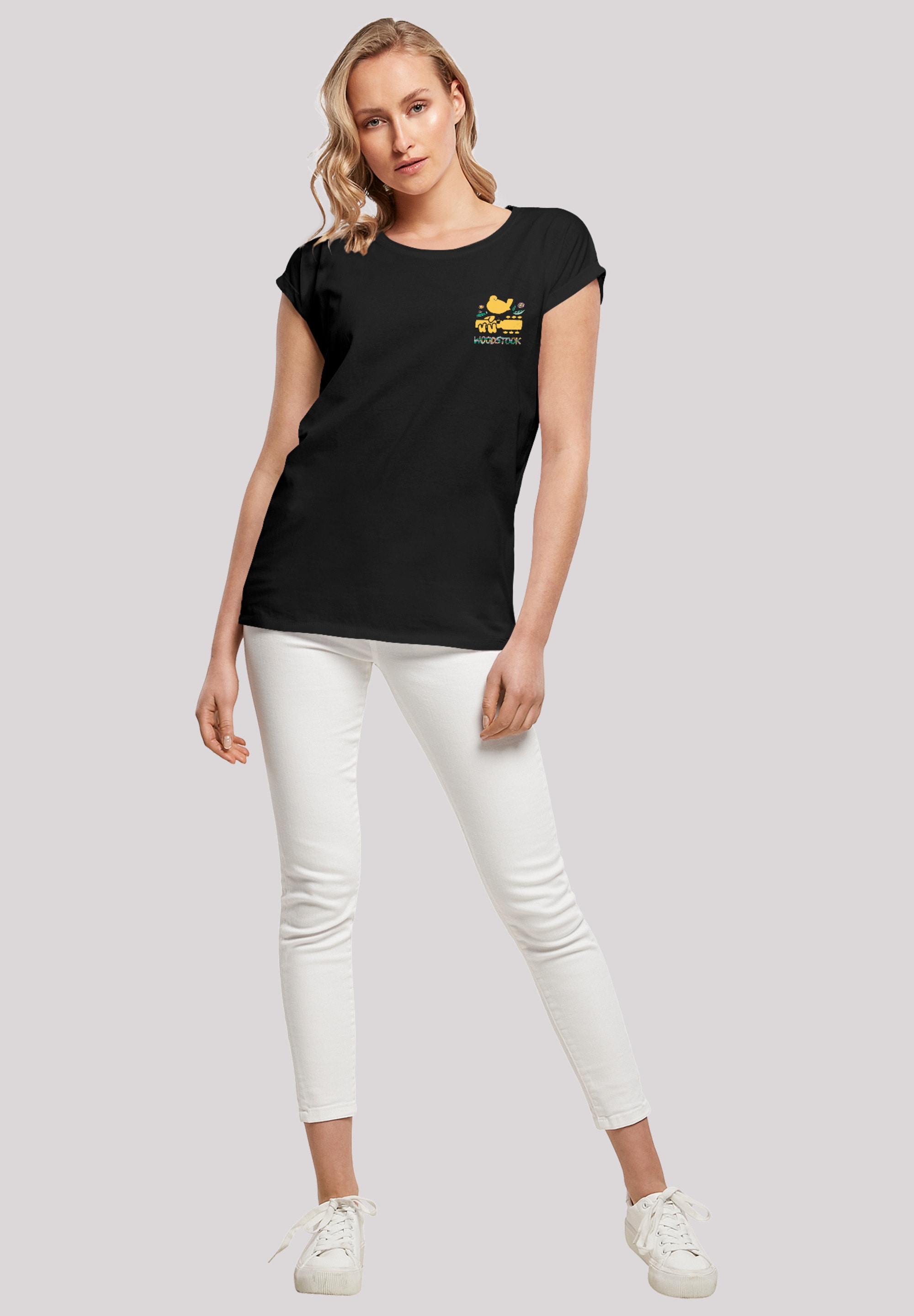 F4NT4STIC T-Shirt »Woodstock Brust Logo«, Print