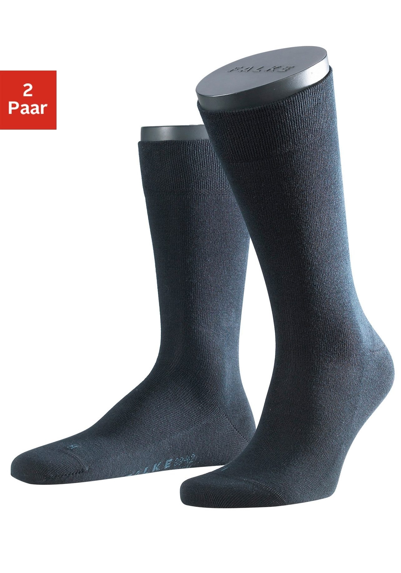 FALKE Socken »Sensitive London«, (2er Pack), mit sensitve Bündchen ohne Gummi