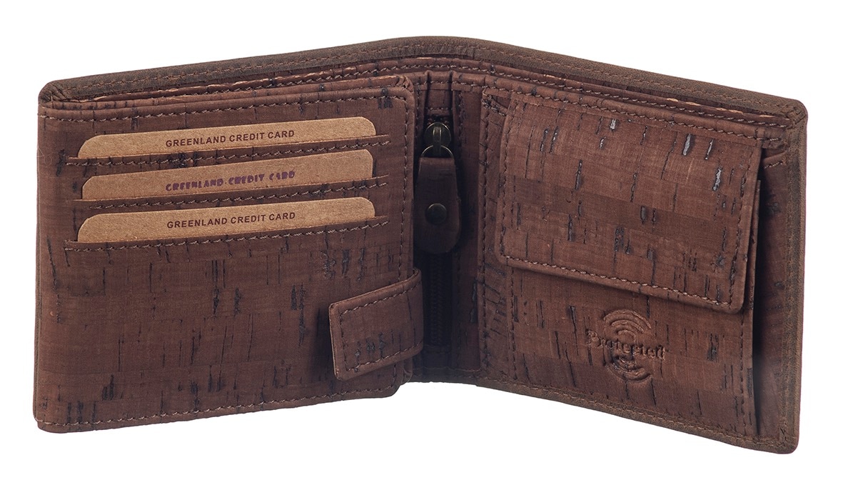GreenLand Nature Geldbörse »NATURE leather-cork«, mit Sicherheitsschutz  bestellen | BAUR