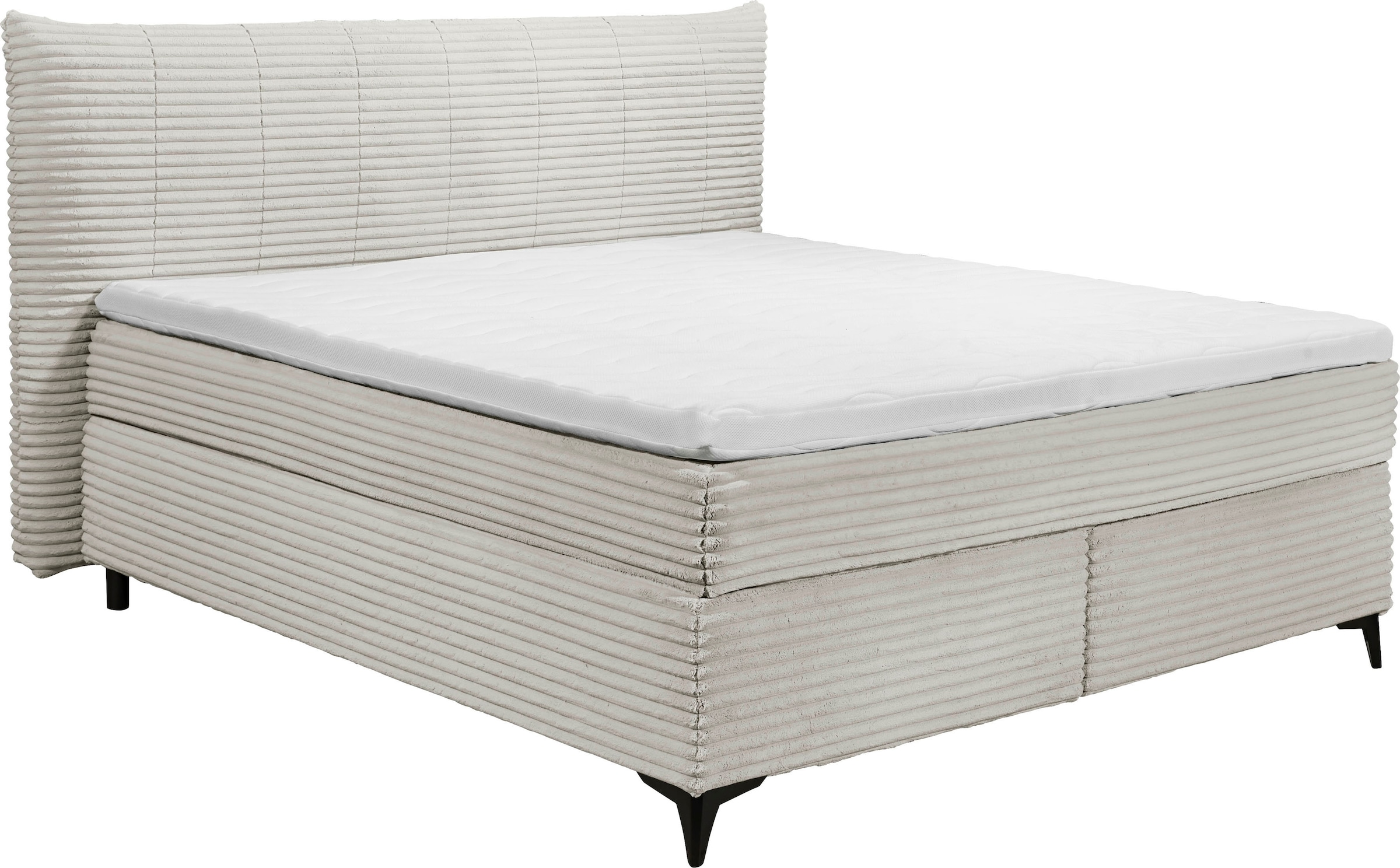 ED EXCITING DESIGN Boxspringbett »Seattle«, harte Seite mit Kokosmatte, weiche Seite mit Filzabdeckung