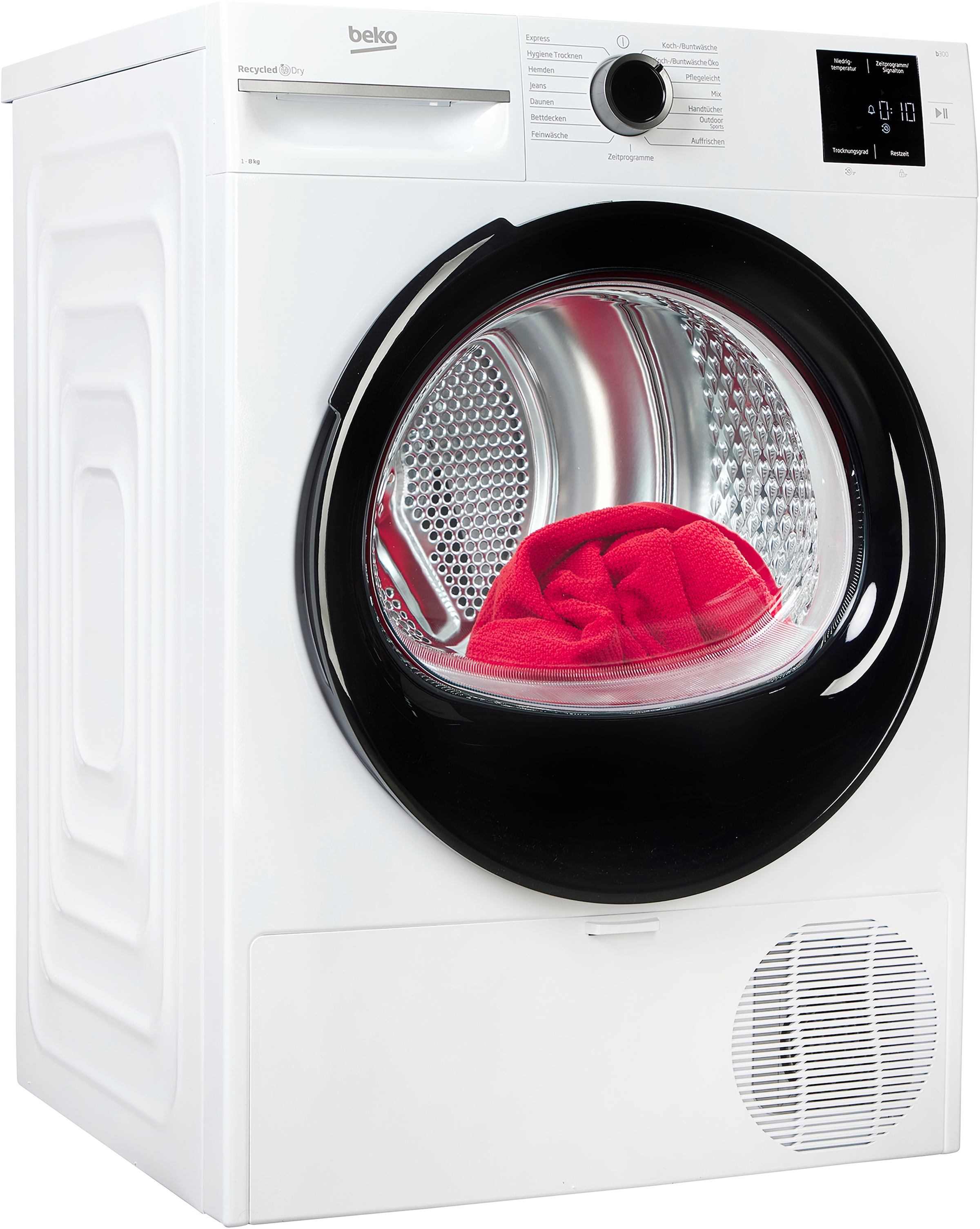 BEKO Wärmepumpentrockner "BMO3T382CW" AquaWave Schontrommel für besonders schonendes Trocknen