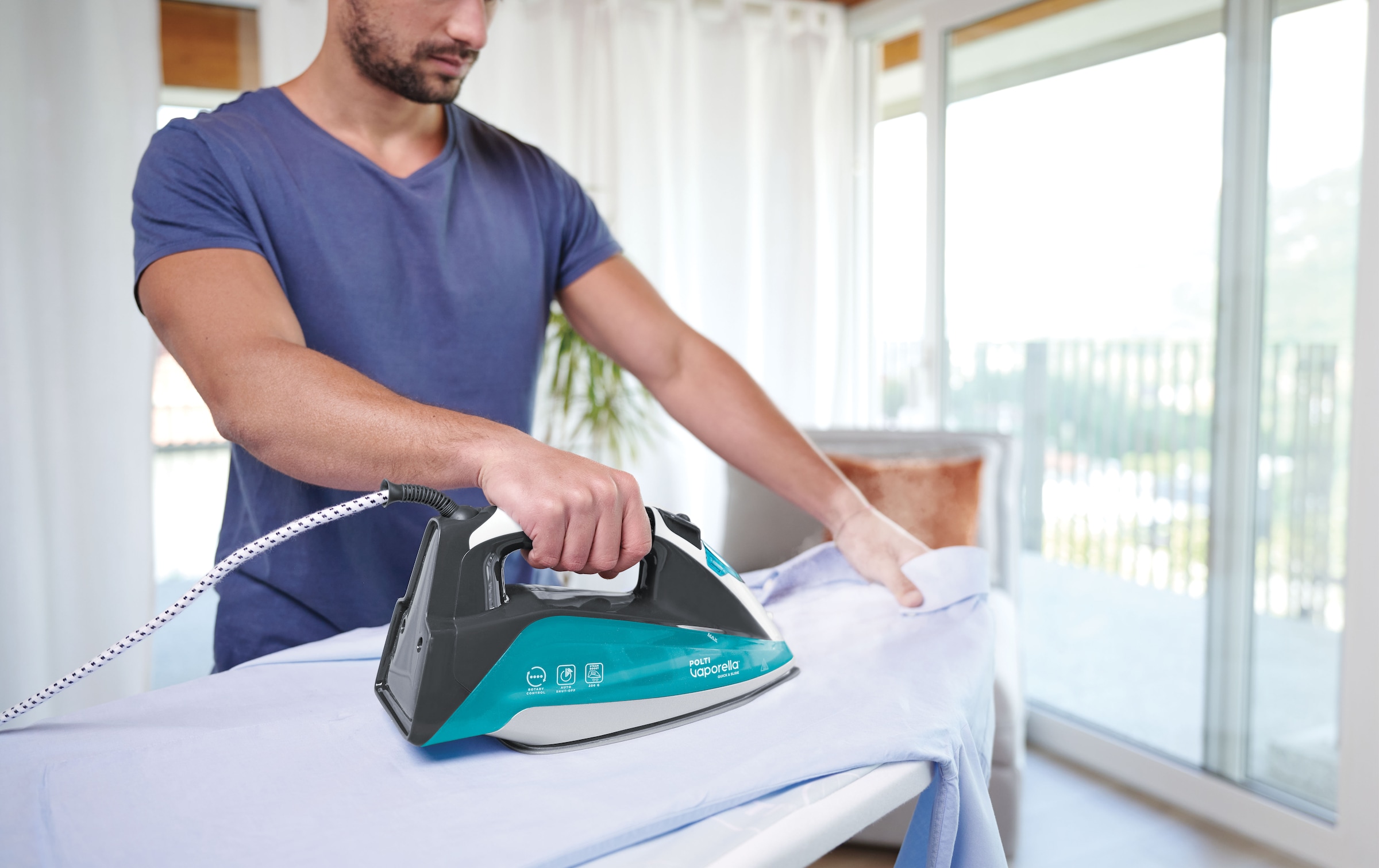 Polti Dampfbügeleisen »VAPORELLA QUICK & SLIDE QS220«, 2400 W