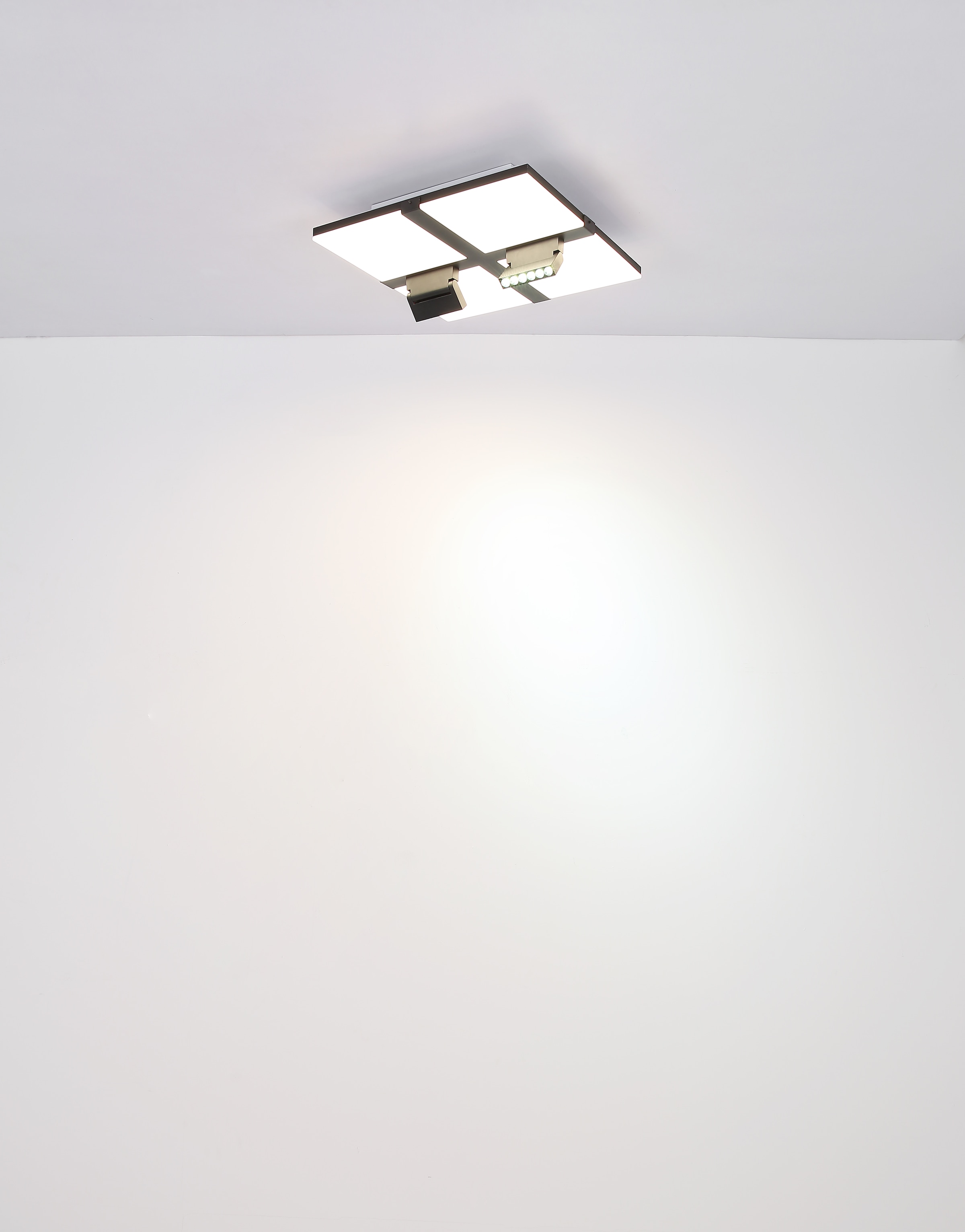 GLOBO LIGHTING LED Deckenleuchte »VILLSI«, Leuchtmittel LED-Modul | LED fest integriert, Deckenlampe/rund/Wohnzimmer/Schlafzimmer/elegant