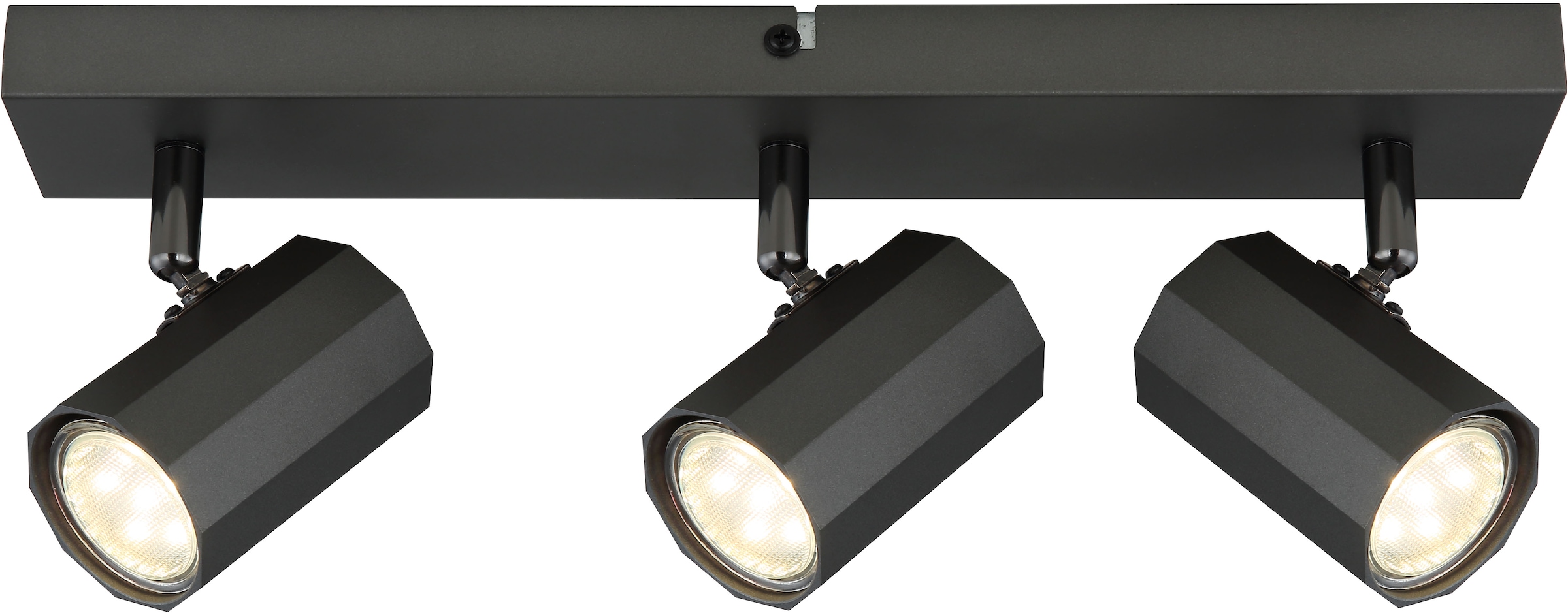 GLOBO LIGHTING Deckenstrahler »JAMES«, Leuchtmittel GU10 | ohne Leuchtmittel, Deckenspot/grau/Wohnzimmer/Flur/Schlafzimmer