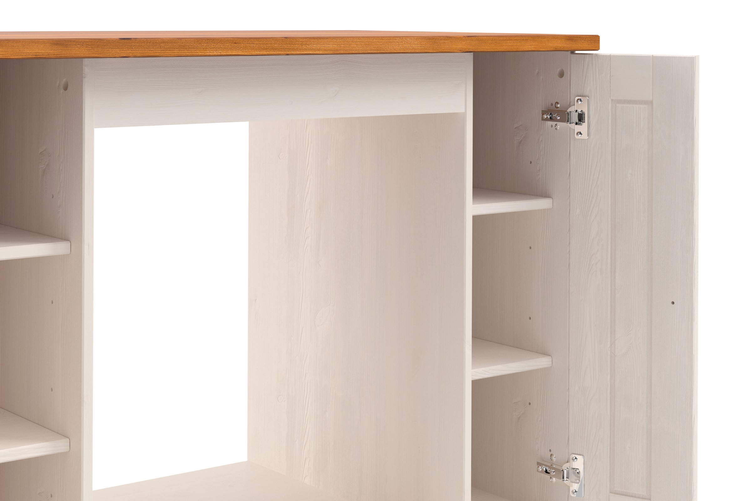 Home affaire Herdumbauschrank »Alby2«, Mit Metallgriffen, Breite 100 cm, ohne E-Geräte
