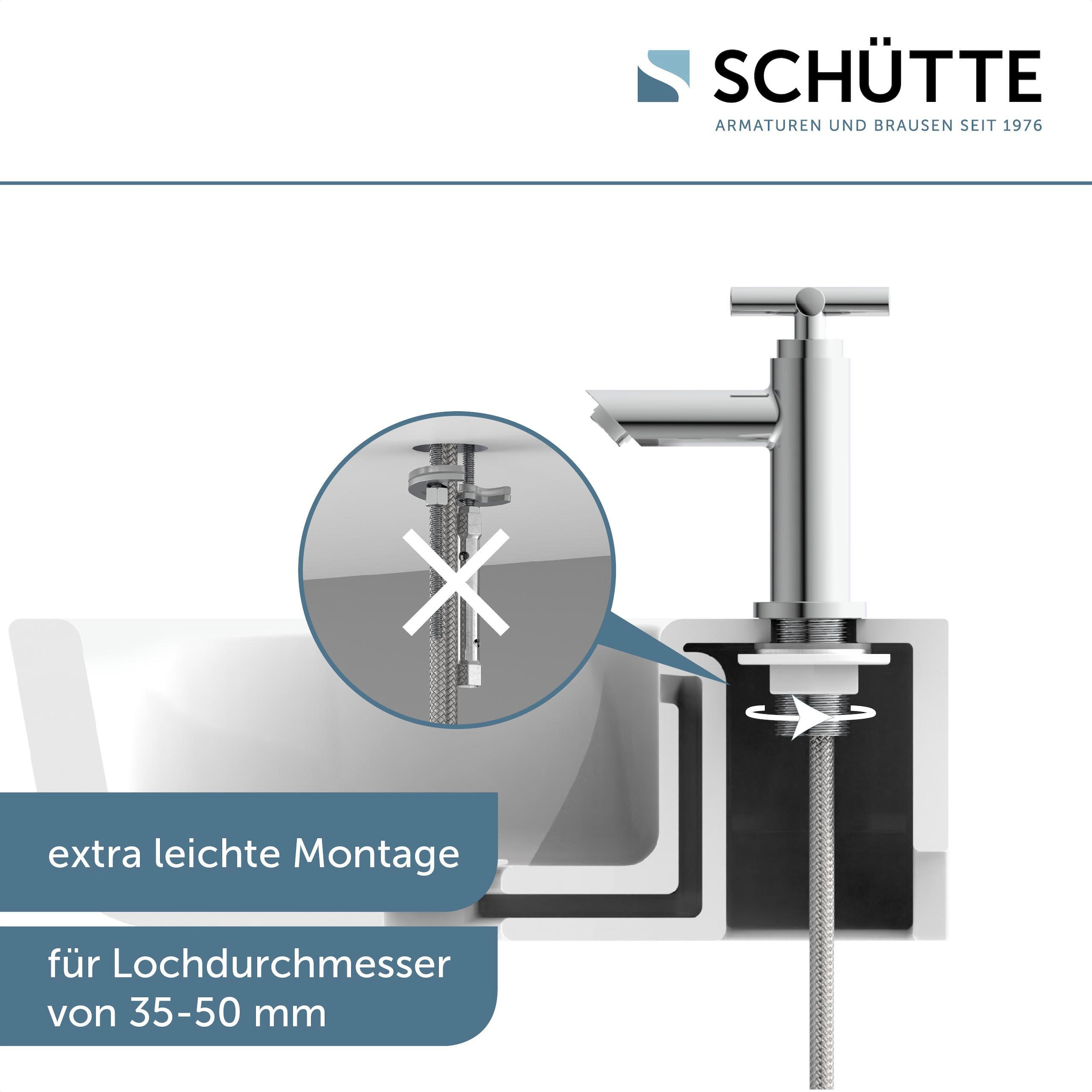 Schütte Waschtischarmatur »Matao«, Kaltwasser, Chrom