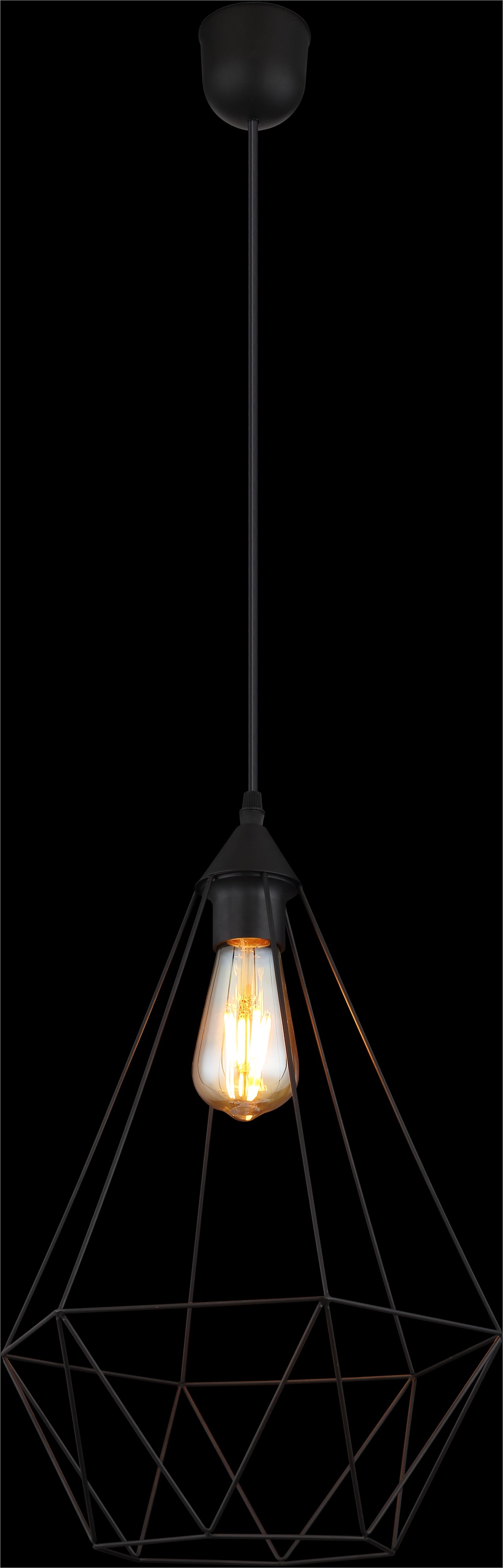GLOBO LIGHTING Hängeleuchte »ZACHARY«, Leuchtmittel E27 | ohne Leuchtmittel, Hängelampe/Pendelleuchte/Esszimmer/Wohnzimmer/Esstisch