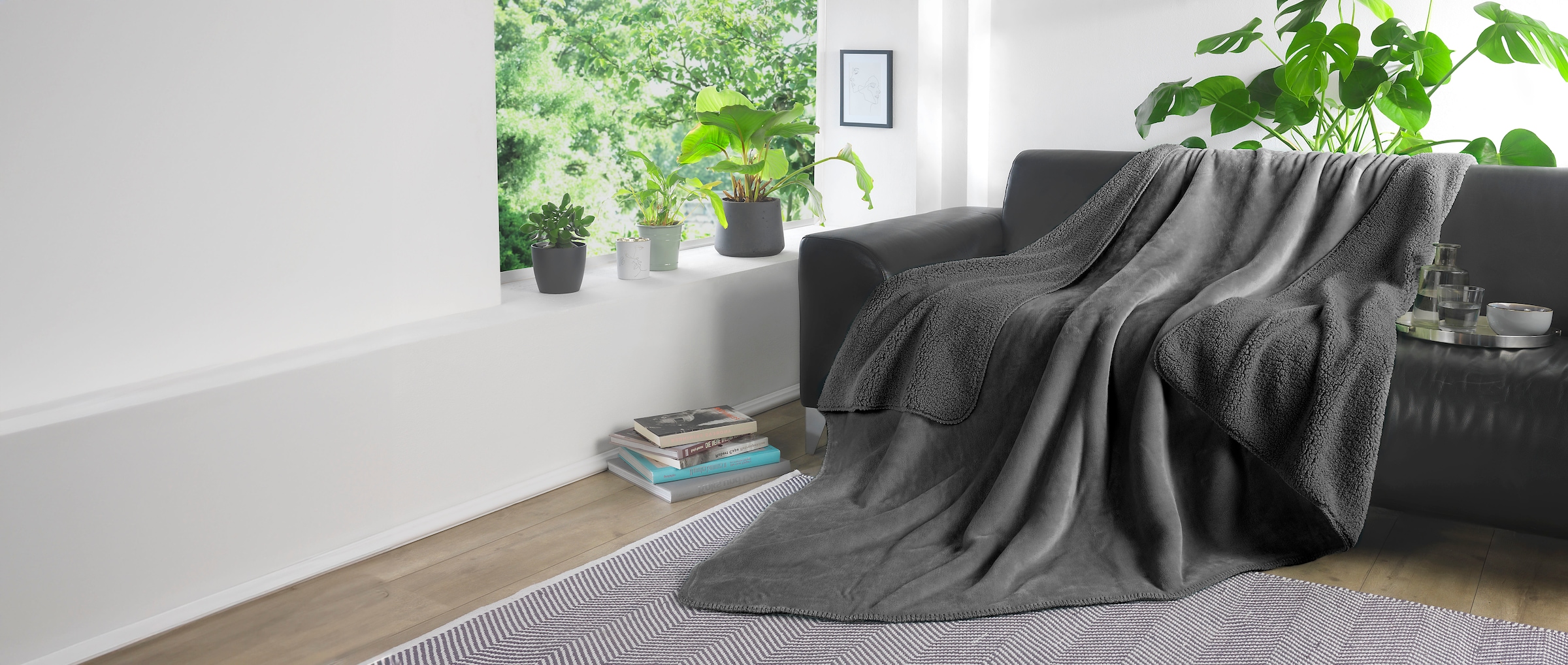 KiNZLER Wohndecke "Demi Flausch" mit Wendefunktion, weich & kuschelig günstig online kaufen