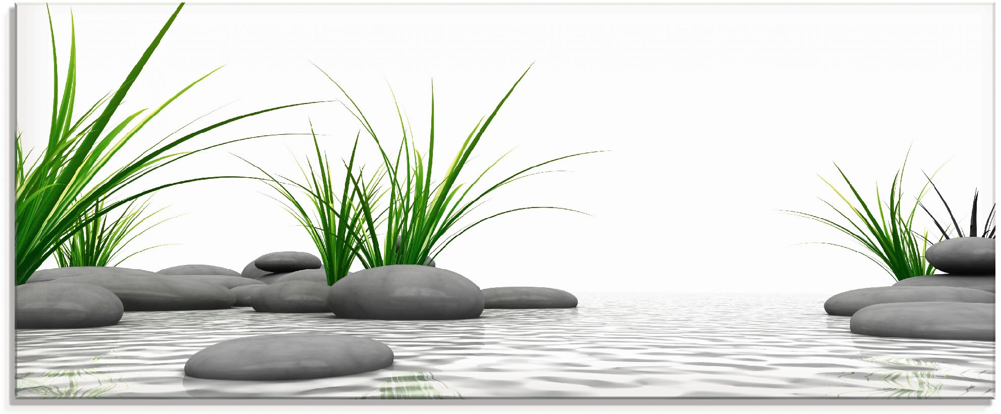 Artland Glasbild »3D Steine«, Zen, (1 St.), in verschiedenen Größen