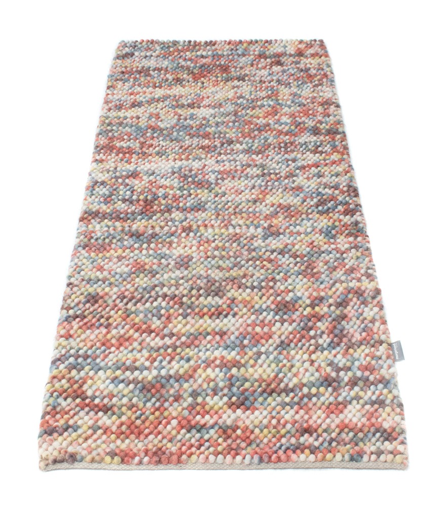 morgenland Wollteppich »Mosaik - Wollteppich«, rechteckig, 2 mm Höhe, Sehr weicher Flor