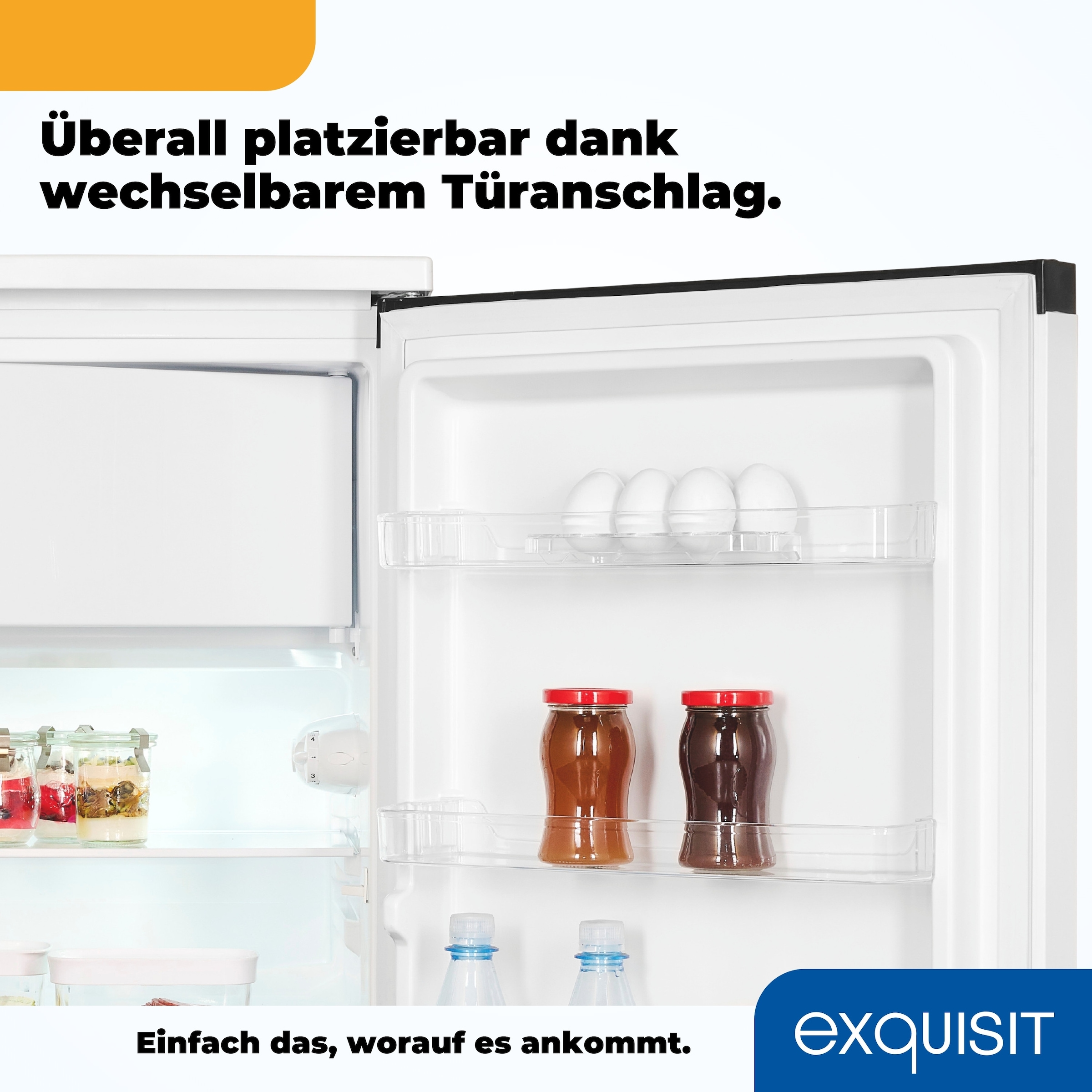 exquisit Kühlschrank KS15-4-051C weiss »KS15-4-051C weiss« 84,5 cm hoch 54,9 cm breit