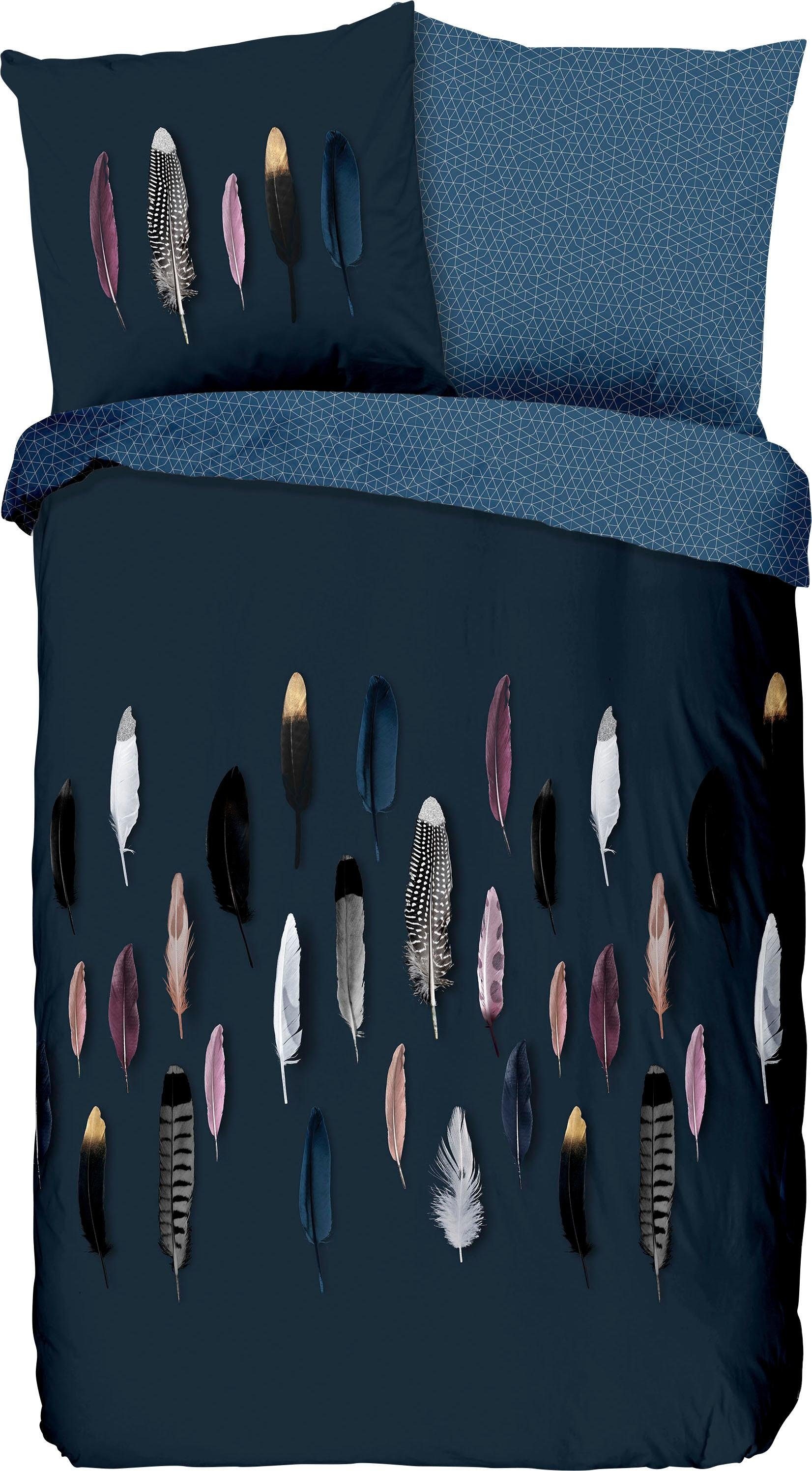 good morning Wendebettwäsche "Feathers in Gr. 135x200, 155x220 oder 200x200 günstig online kaufen