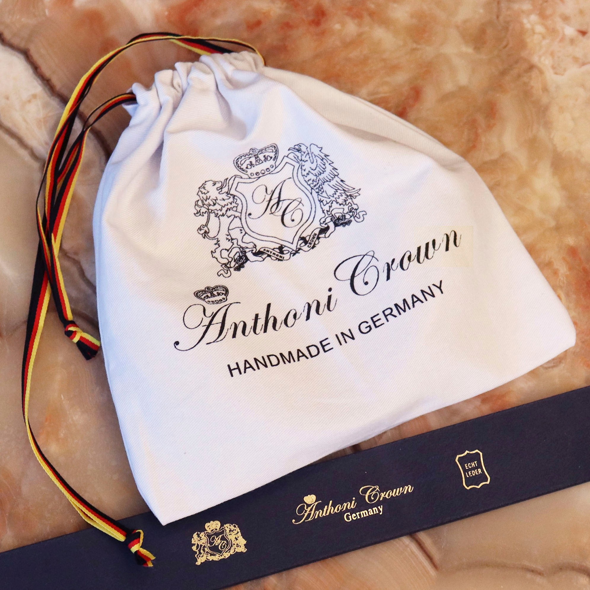 goldfarbener BAUR | Anthoni Crown mit Koppelschließe Ledergürtel, bestellen