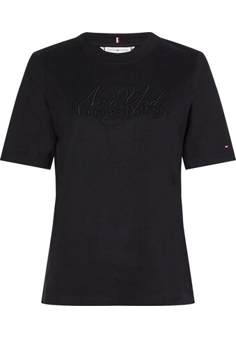 Tommy Hilfiger T-Shirt »REG BRUSHED CTN NY C-NK SS«, mit Tommy Hilfiger Markenlabel kaufen