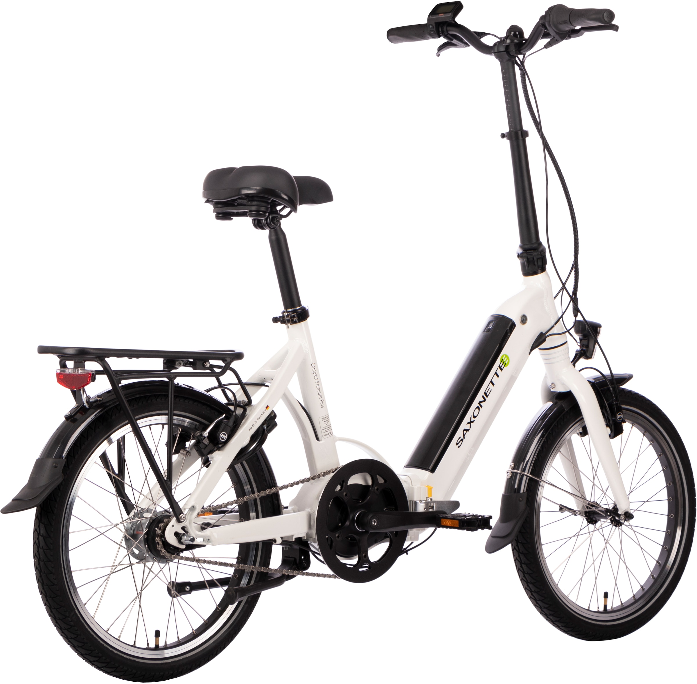 SAXONETTE E-Bike »Compact Premium Plus«, 7 Gang, Mittelmotor 250 W, (mit Akku-Ladegerät)