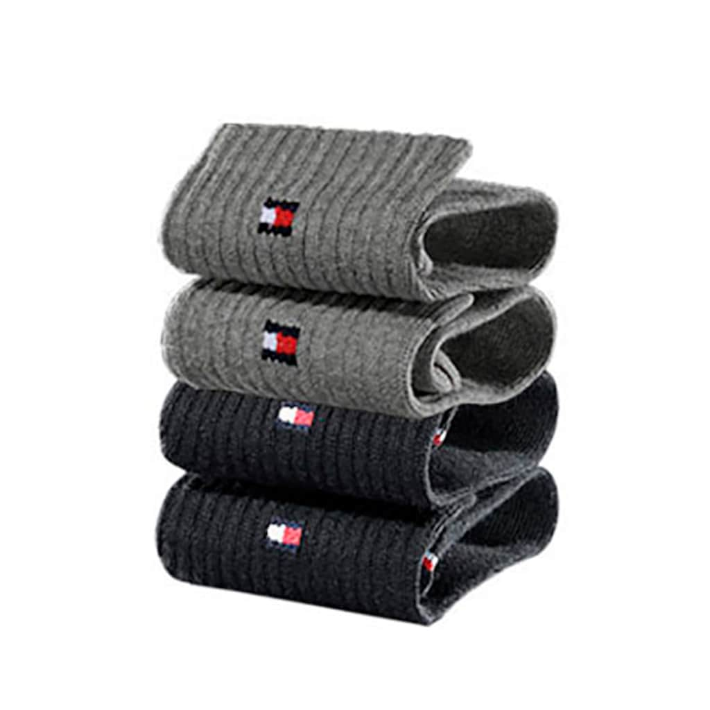 Tommy Hilfiger Kurzsocken, (4 Paar), mit weichem Frottee