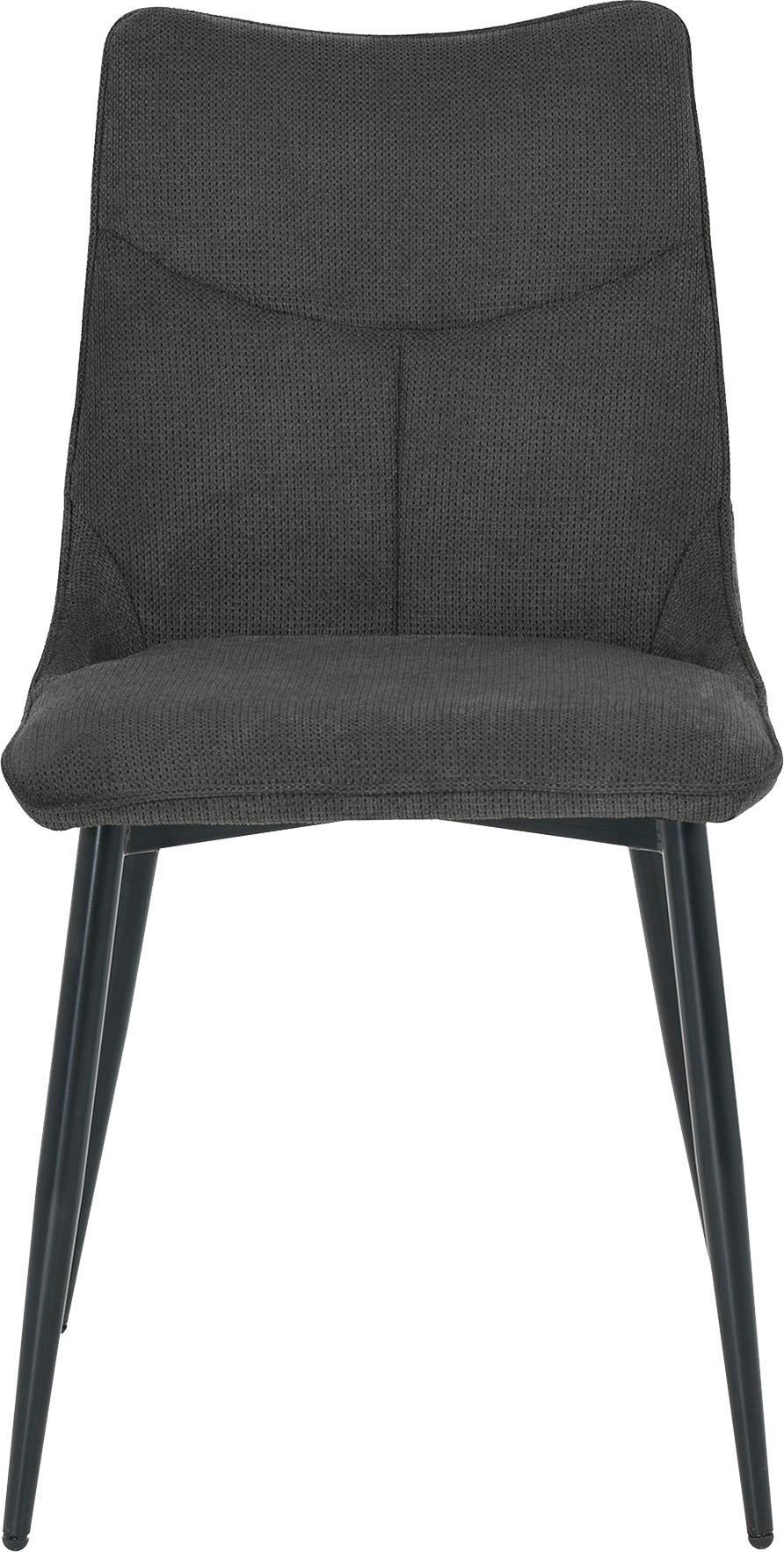 byLIVING Esszimmerstuhl »Carlo (2er-Set)«, (Set), Gestell Metall schwarz, Küchenstuhl, Webstoffbezug, diverse Farben