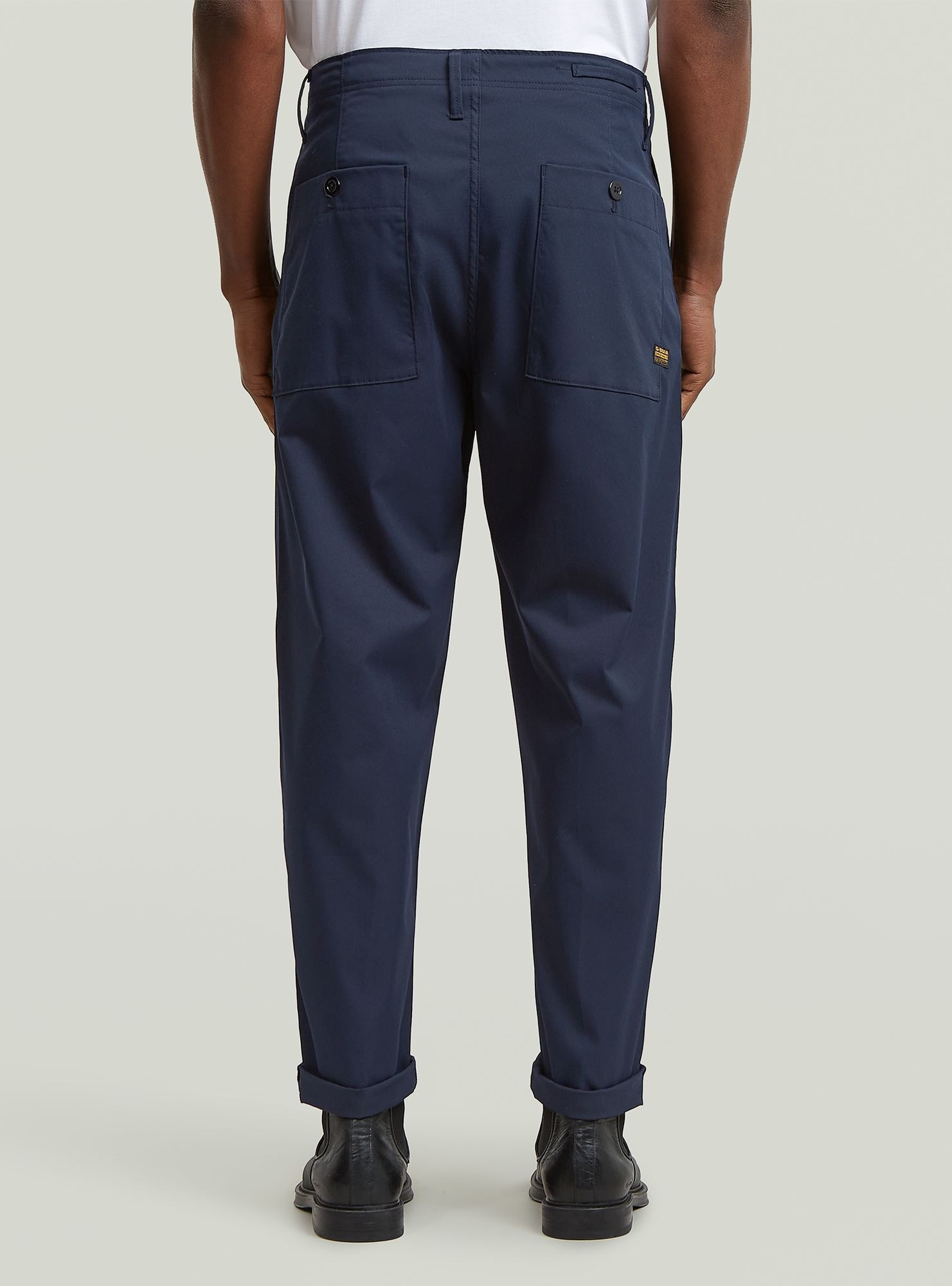 G-STAR Chinohose "Pleated Chino Relaxed Tapered" günstig online kaufen