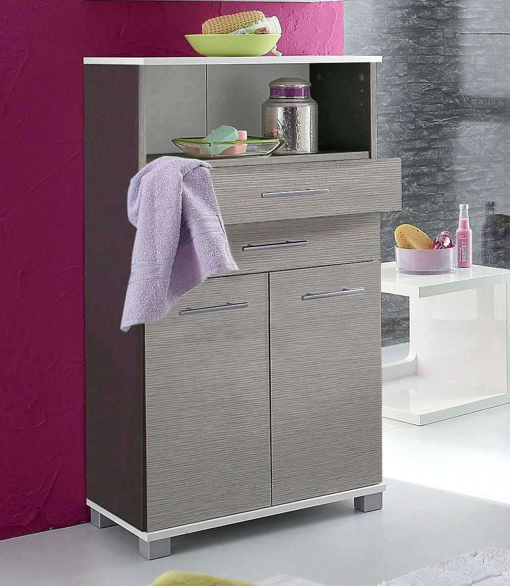 Schildmeyer Midischrank »Emmi in verschiedenen Farben«, Breite 60 cm, Metallgriffe, mit 2 Schubkästen