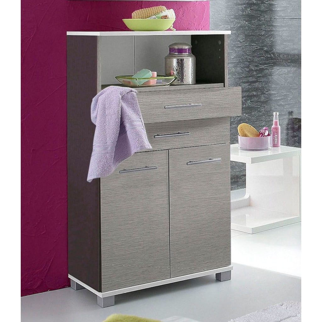 Schildmeyer Midischrank »Rhodos«, Breite 60 cm, verstellbarer Einlegeboden, Metallgriffe, 2 Schubladen