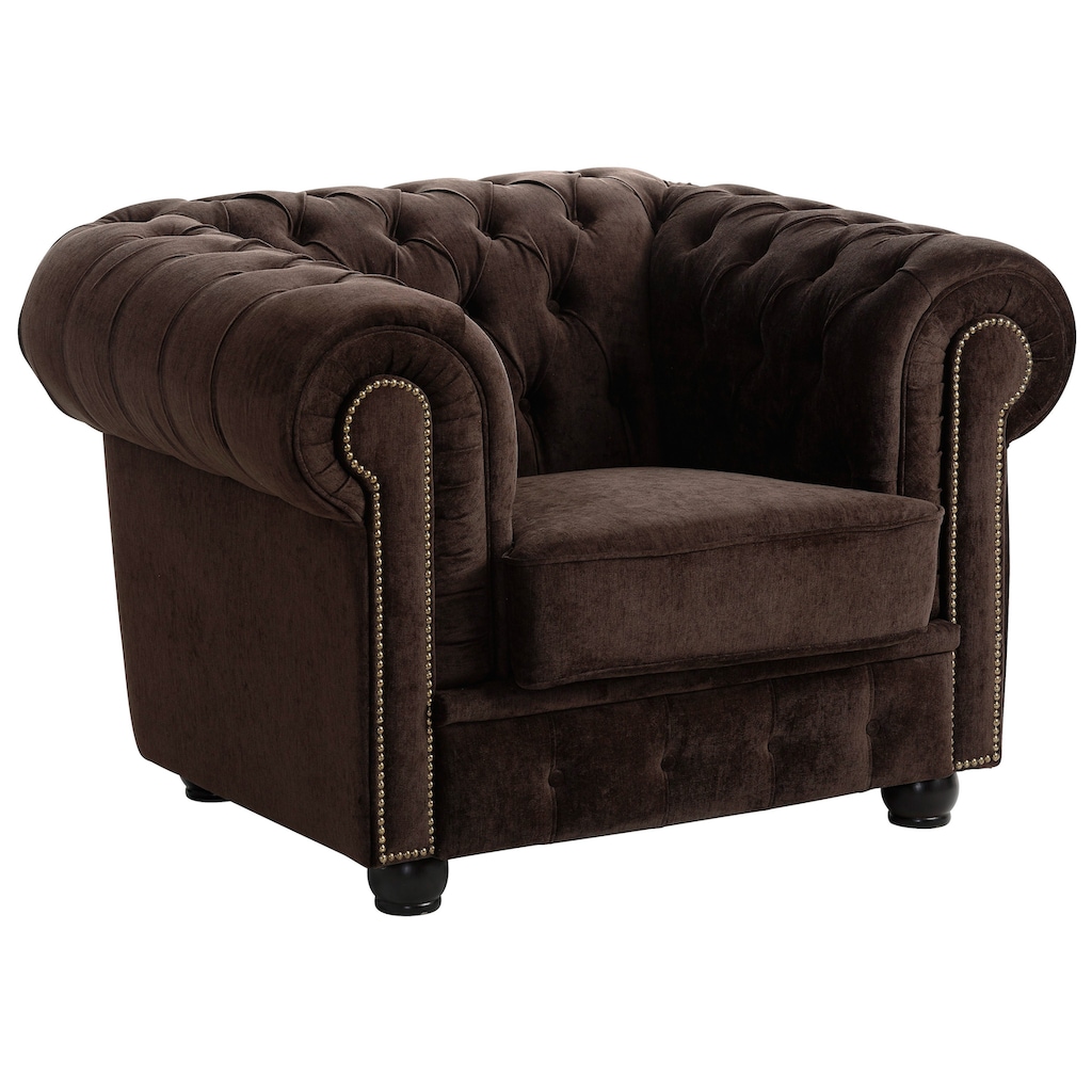 Max Winzer® Chesterfield-Sessel »Rover«, mit edler Knopfheftung