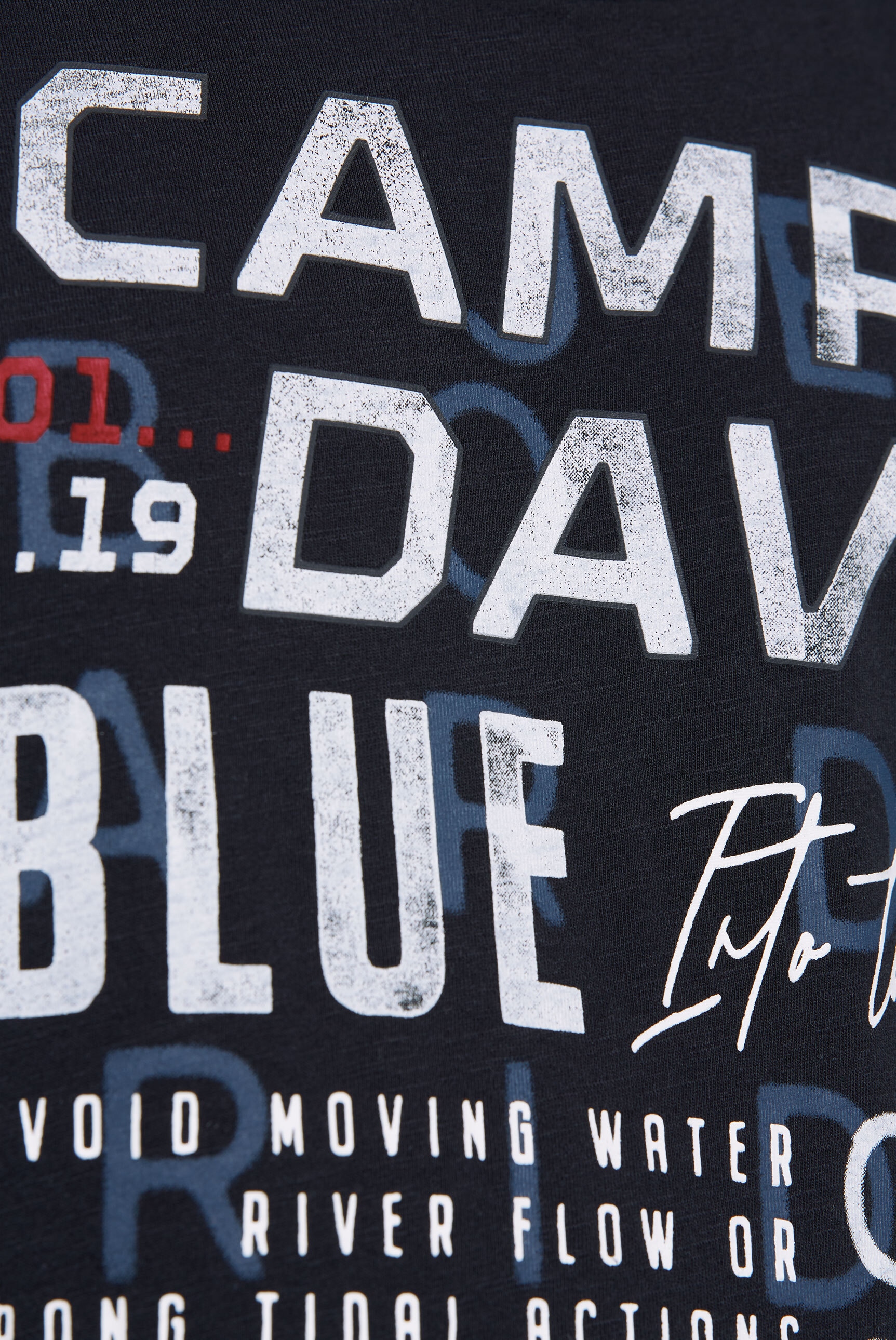 CAMP DAVID Tanktop, mit offenen Kanten an den Ausschnitten
