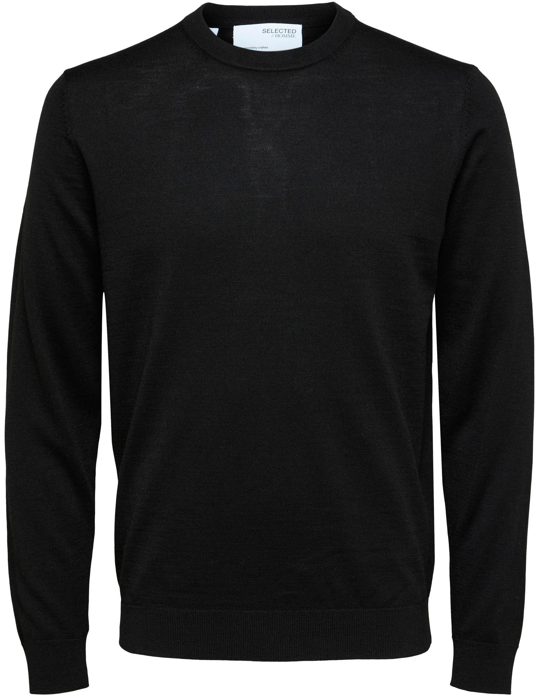 SELECTED HOMME Rundhalspullover »OWN MERINO COOLMAX KNIT«