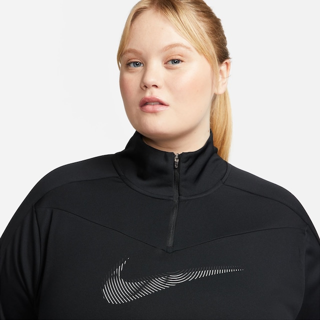 Nike Laufshirt »DRI-FIT SWOOSH WOMEN'S 1/-ZIP RUNNING TOP (PLUS SIZE)«  online kaufen | BAUR