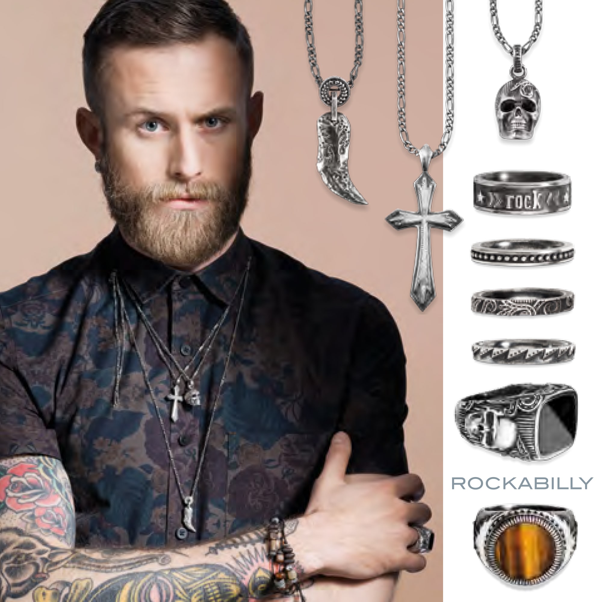 CAÏ Kette mit Anhänger »925/- Sterling Silber matt oxidiert«