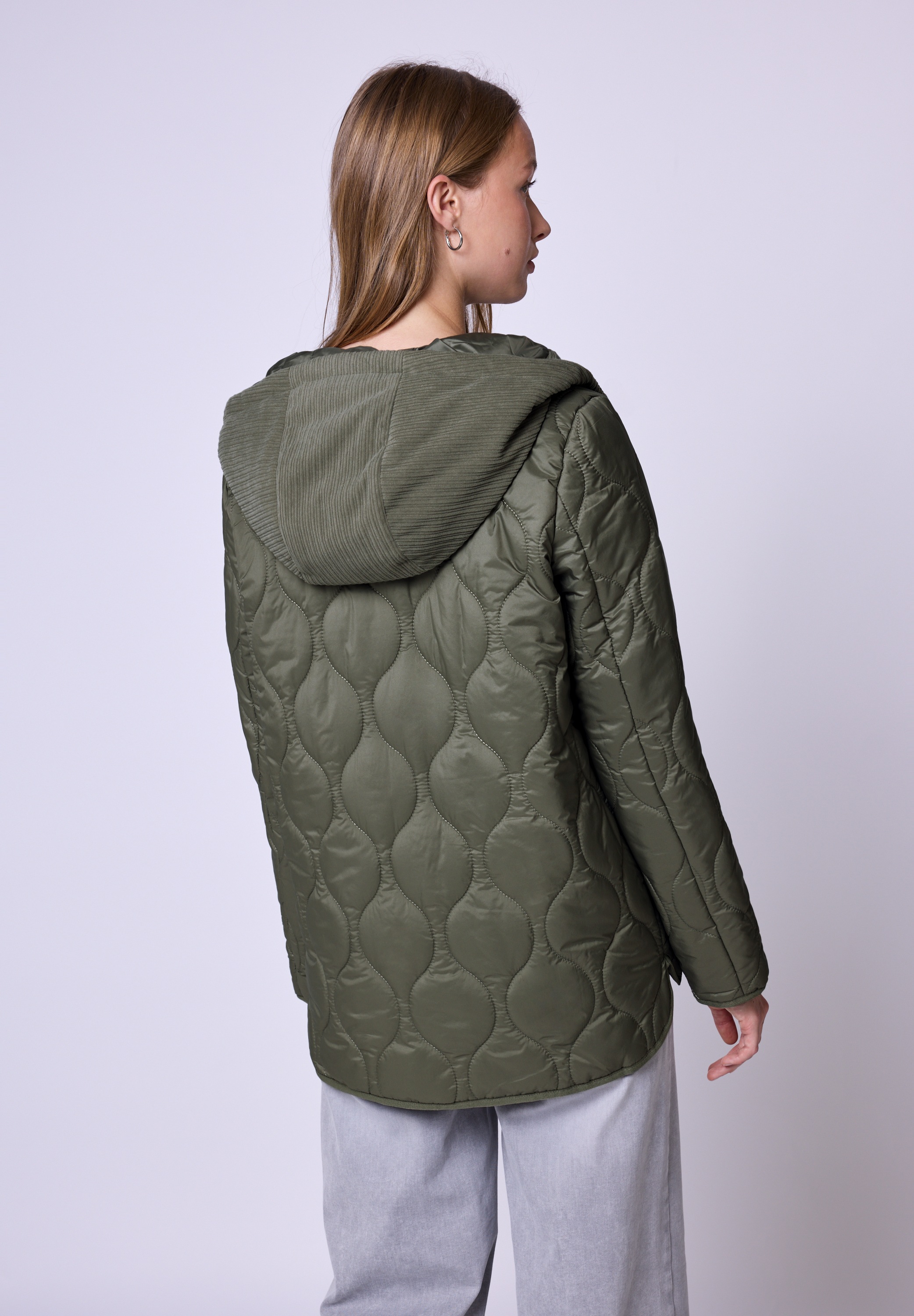 STREET ONE STUDIO Steppjacke mit Kapuze mit Kapuze mit Tunnelzugband günstig online kaufen