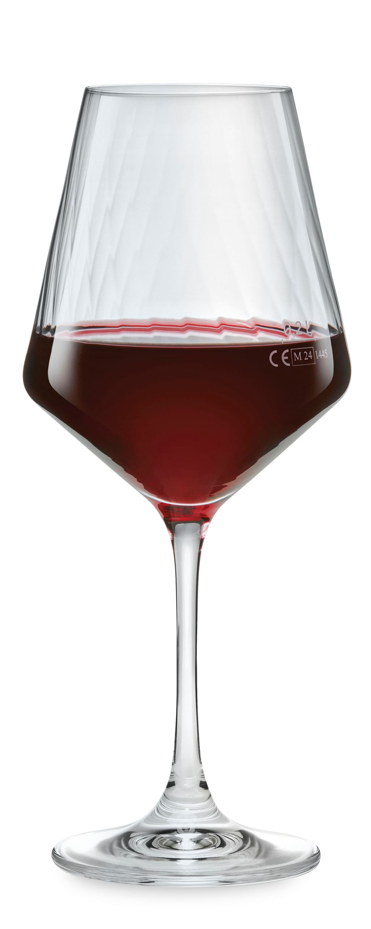 van Well Weinglas »Eva, Weingläser 55 cl geeicht, 6 Stück«, (Set, 6 tlg.), Relief-Optik, spülmaschinengeeignet