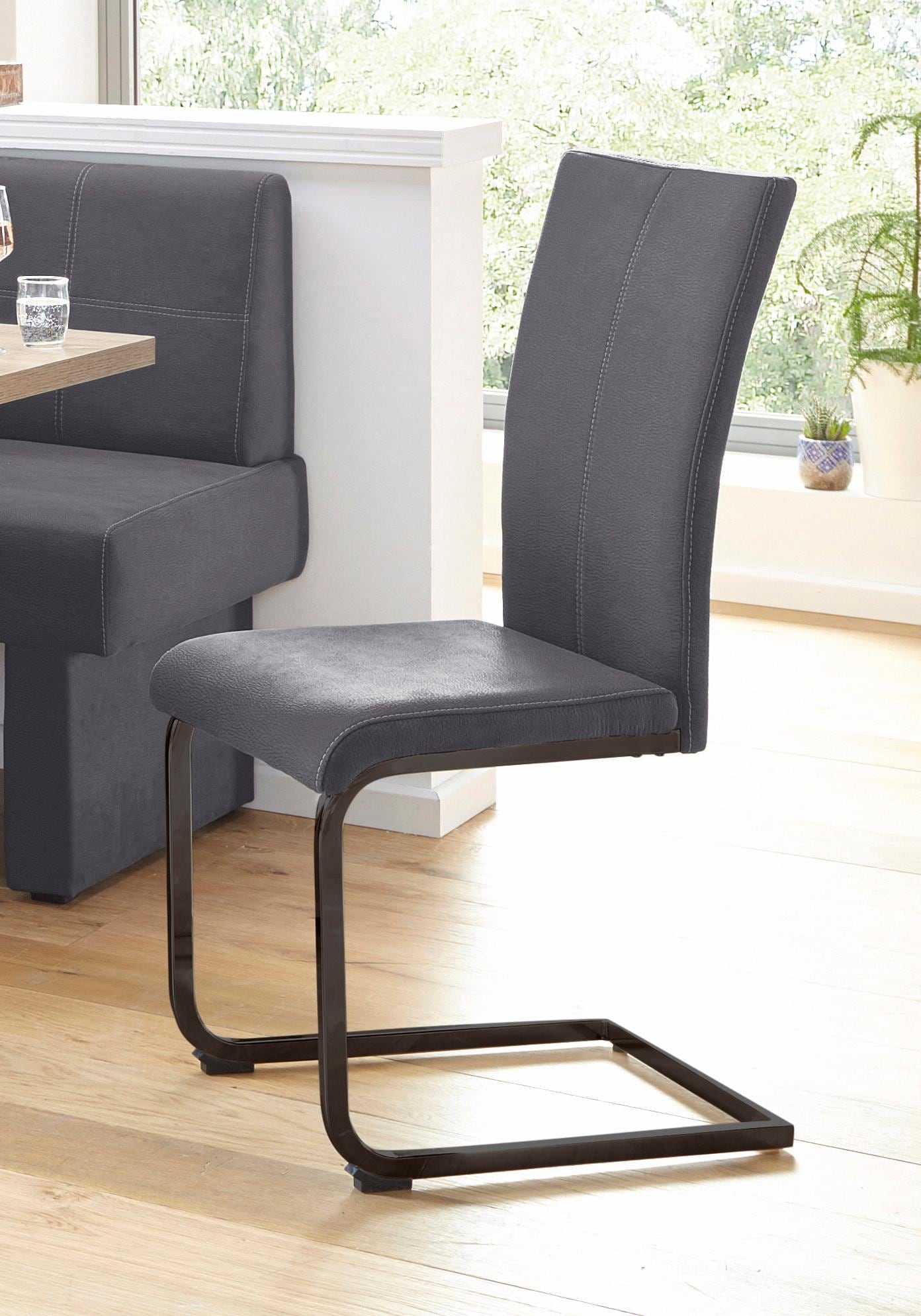 Home affaire Freischwinger "Nils" (Set) 2 Stk. Luxus-Microfaser Lederoptik günstig online kaufen