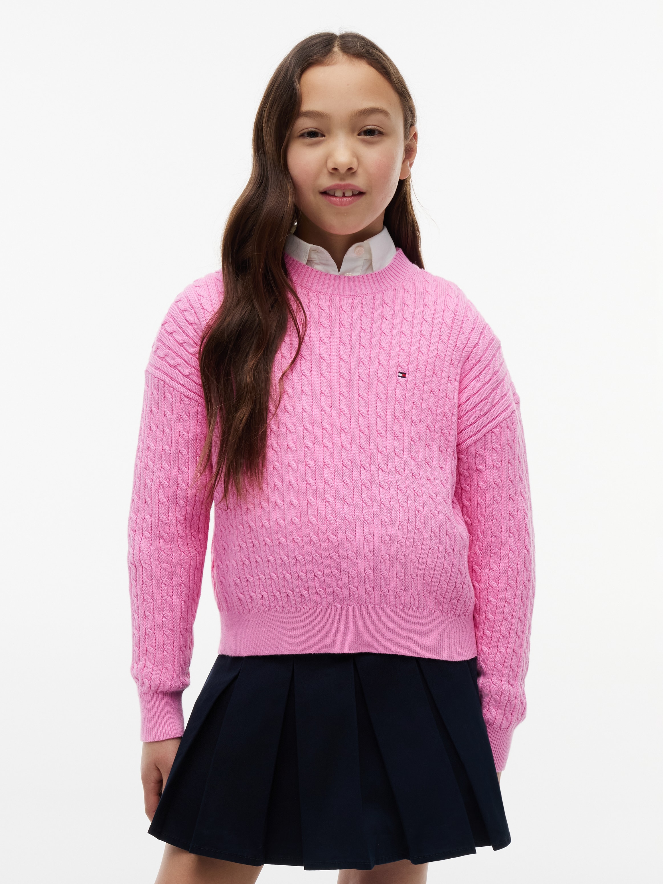 Tommy Hilfiger Strickpullover "CABLE SWEATER" Kinder bis 16 Jahre
