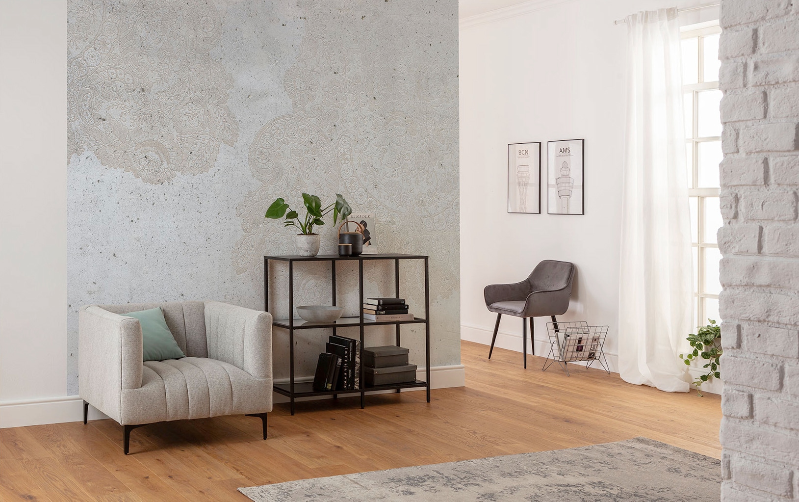 Komar Vliestapete »Digitaldruck Vlies -  Puro - Größe 300 x 280 cm« bedruckt glatt Wohnzimmer, Schlafzimmer