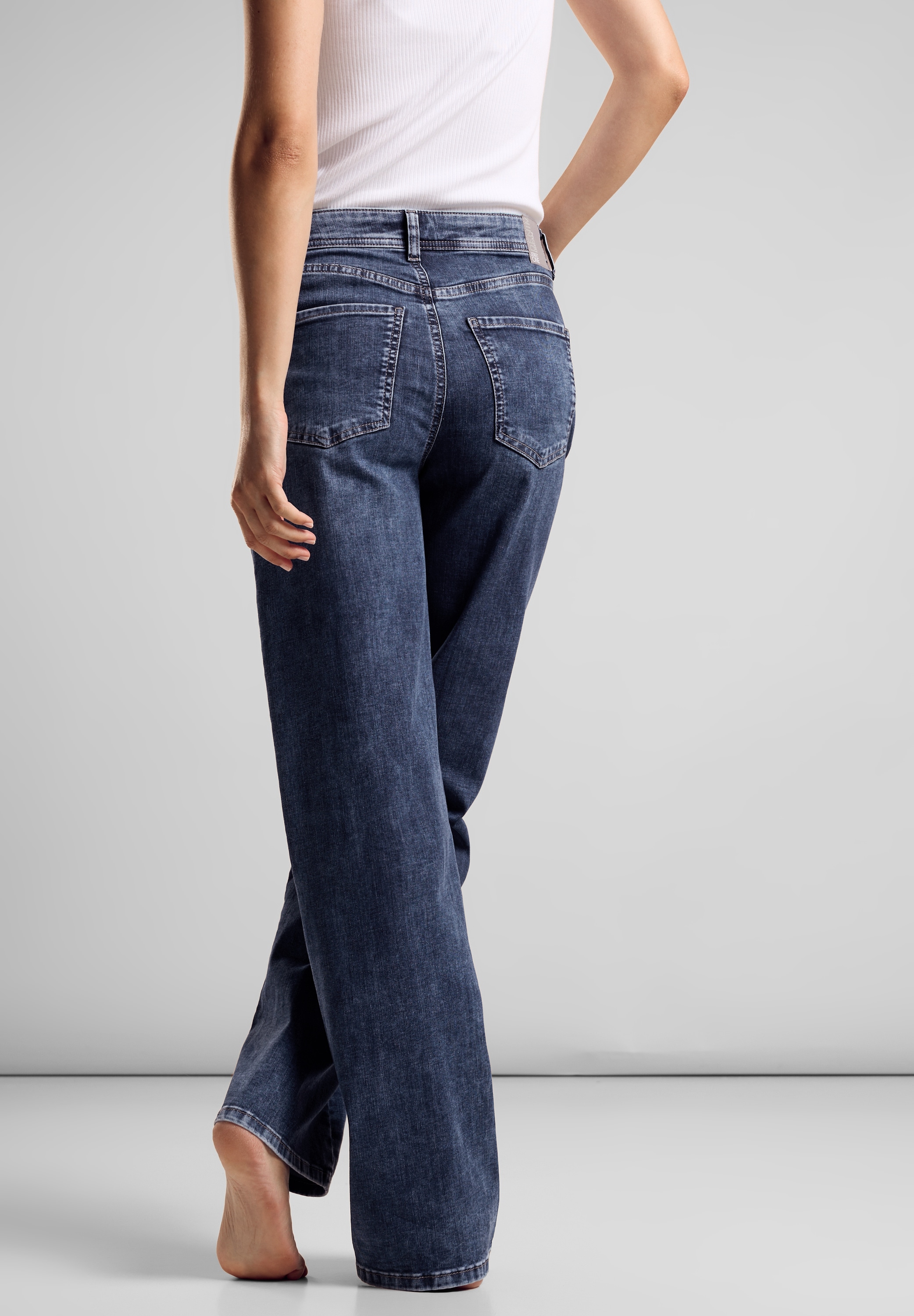 STREET ONE Loose-fit-Jeans, mit Wide Legs