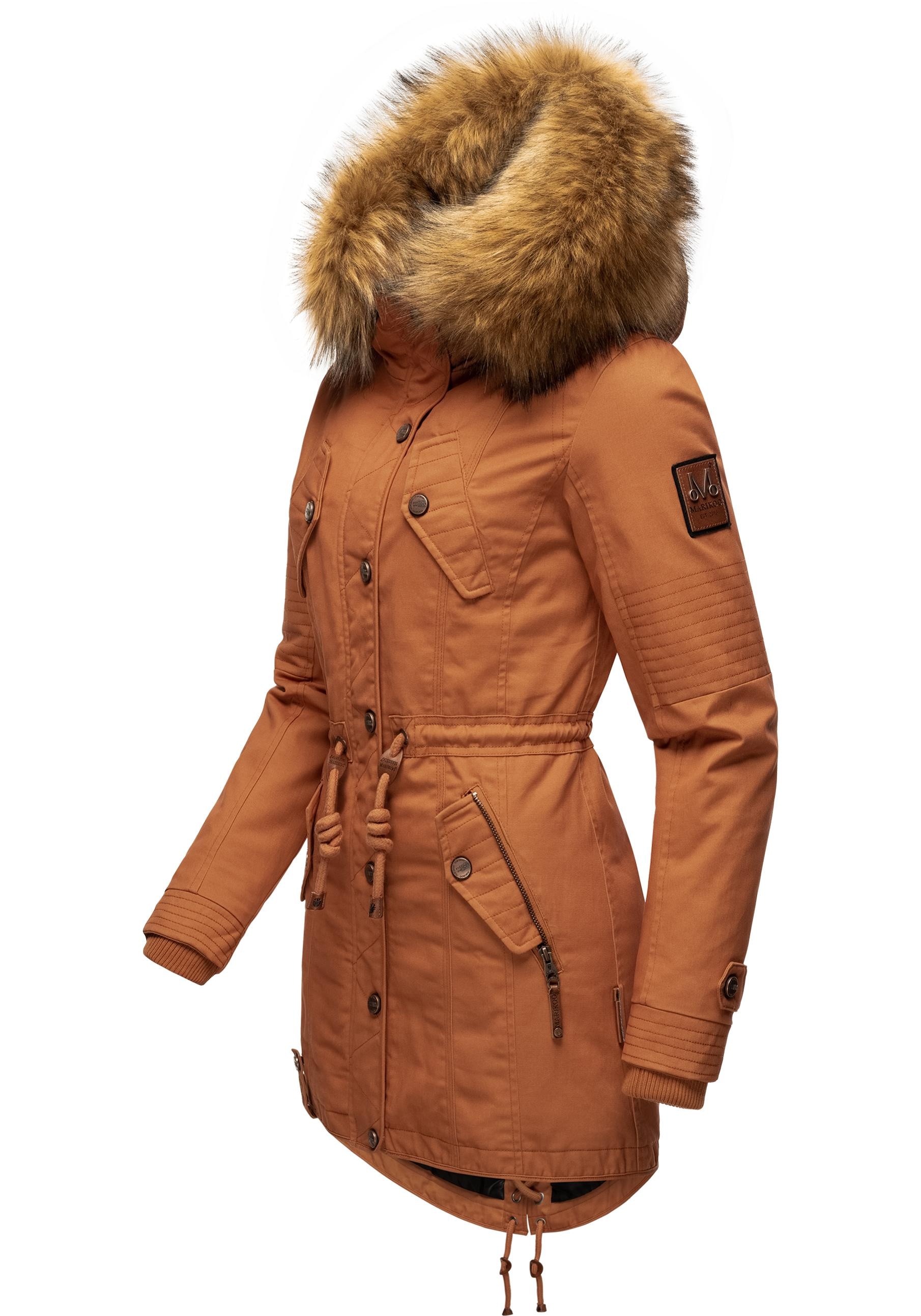 Marikoo Wintermantel »La für Viva Kunstfell Winterparka | bestellen BAUR stylischer mit abnehmbarem Prc«