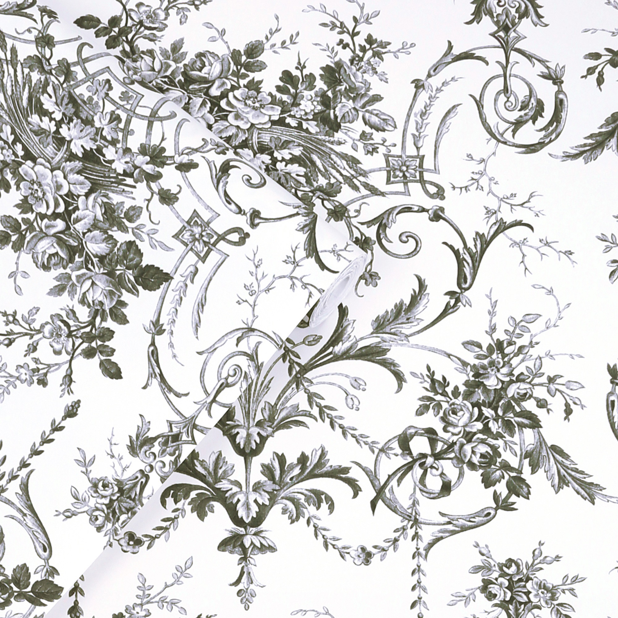 Thumbnail - LAURA ASHLEY Vliestapete "Tuileries" geblümt glatt 10mx52cm (ca. 5m2)