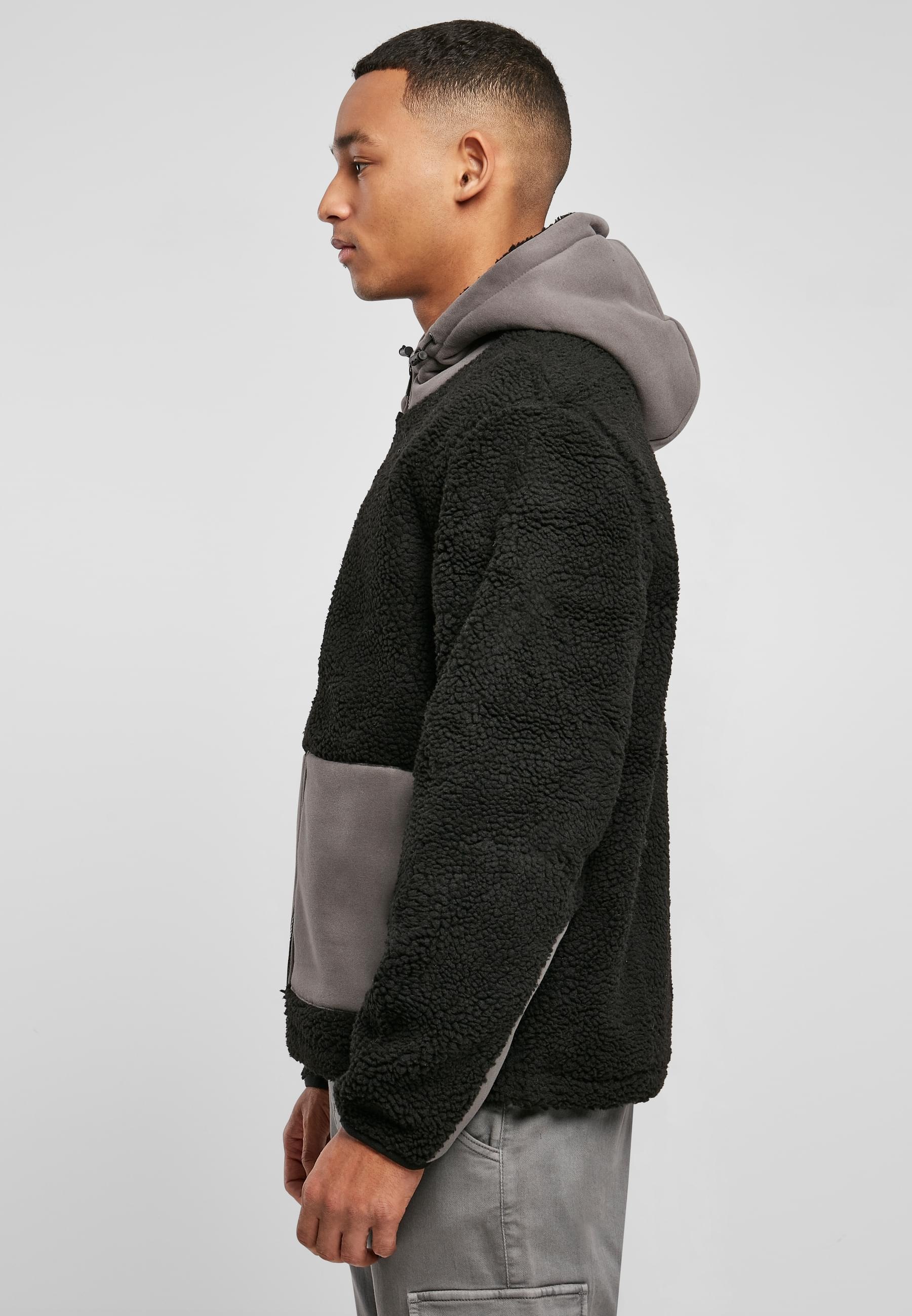 URBAN CLASSICS Winterjacke »Urban Classics Herren Hooded Sherpa Jacket«, (1 St.), mit Kapuze